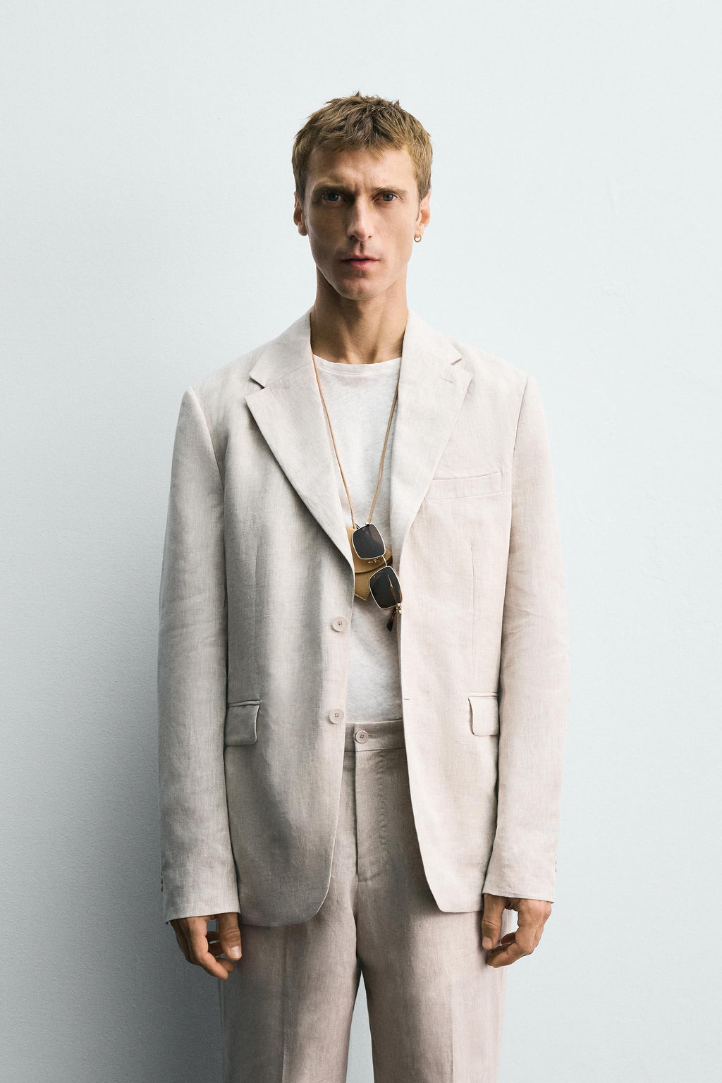 100% LINEN SUIT BLAZER - Zara фото 2