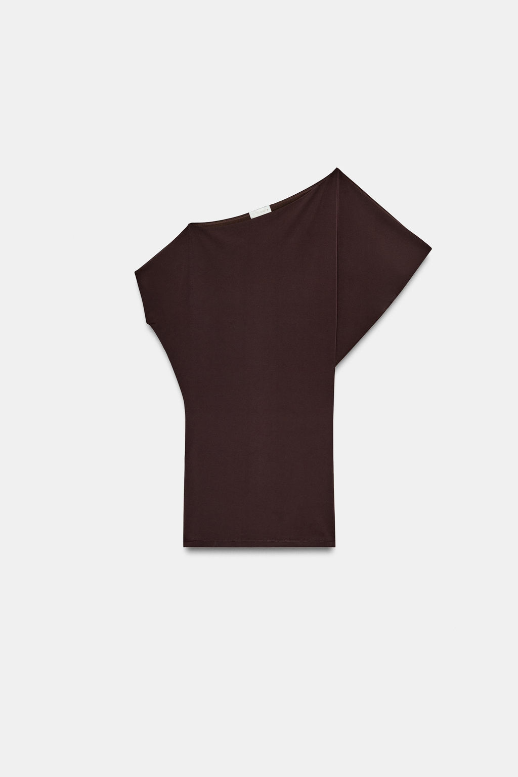 VESTIDO MINI FLUIDO / Marr?n oscuro - Zara фото 4