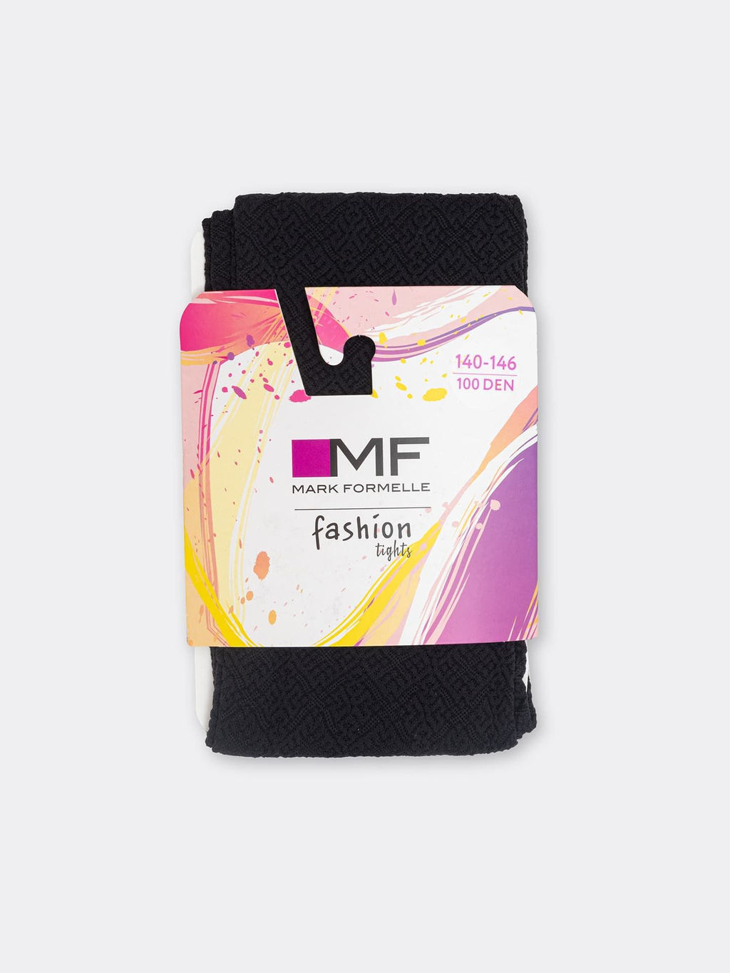 Цена за 3 пары! Детские однотонные ажурные колготки черного цвета - Mark formelle фото 4