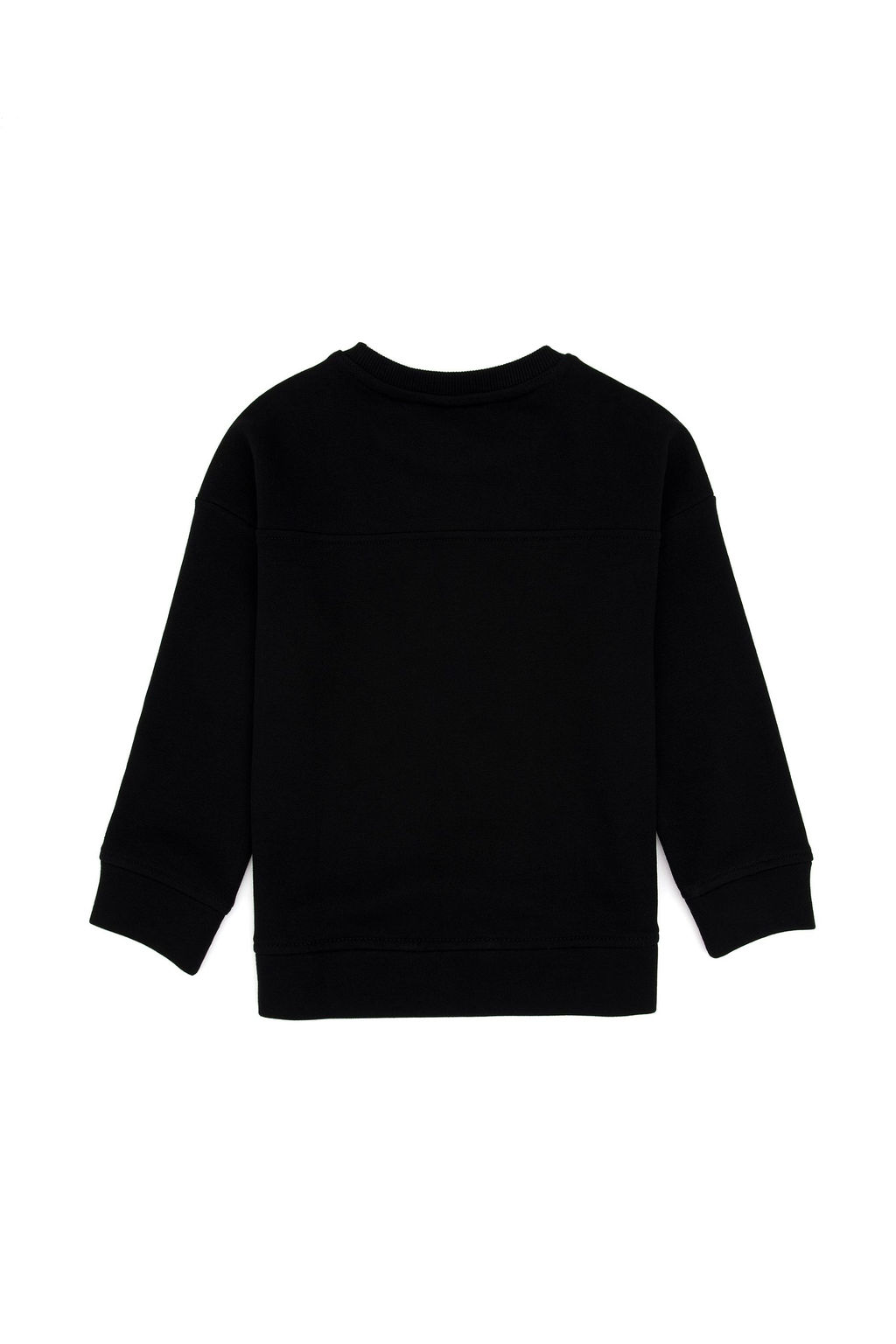 K_z _ocuk Siyah Simli Bask_ Detayl_ Bisiklet Yaka Basic Sweatshirt Sepette S_rpriz _ndirim - U.s. polo assn фото 4