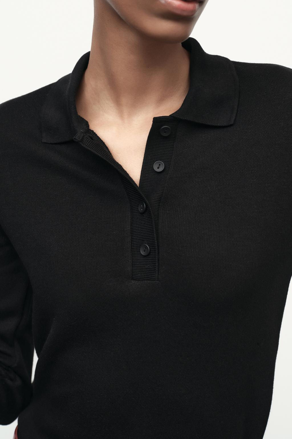 SOFT POLO COLLAR SWEATER - Zara фото 3