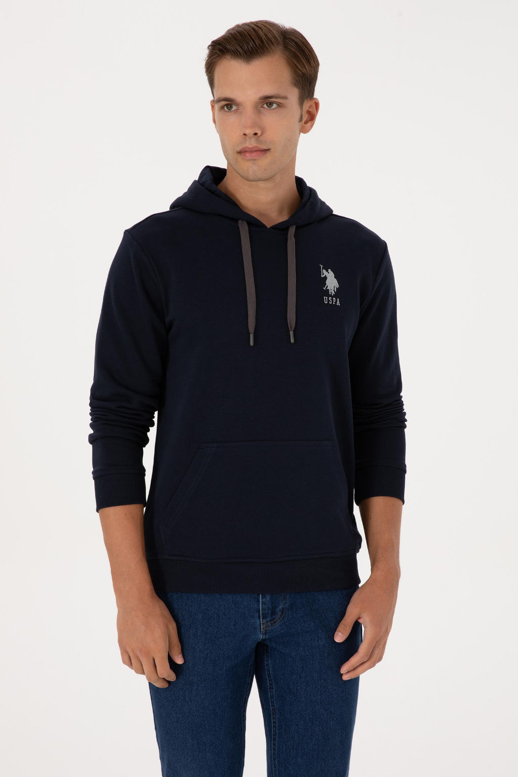 Erkek Lacivert Basic Sweatshirt Sepette S_rpriz _ndirim - U.s. polo assn фото 3