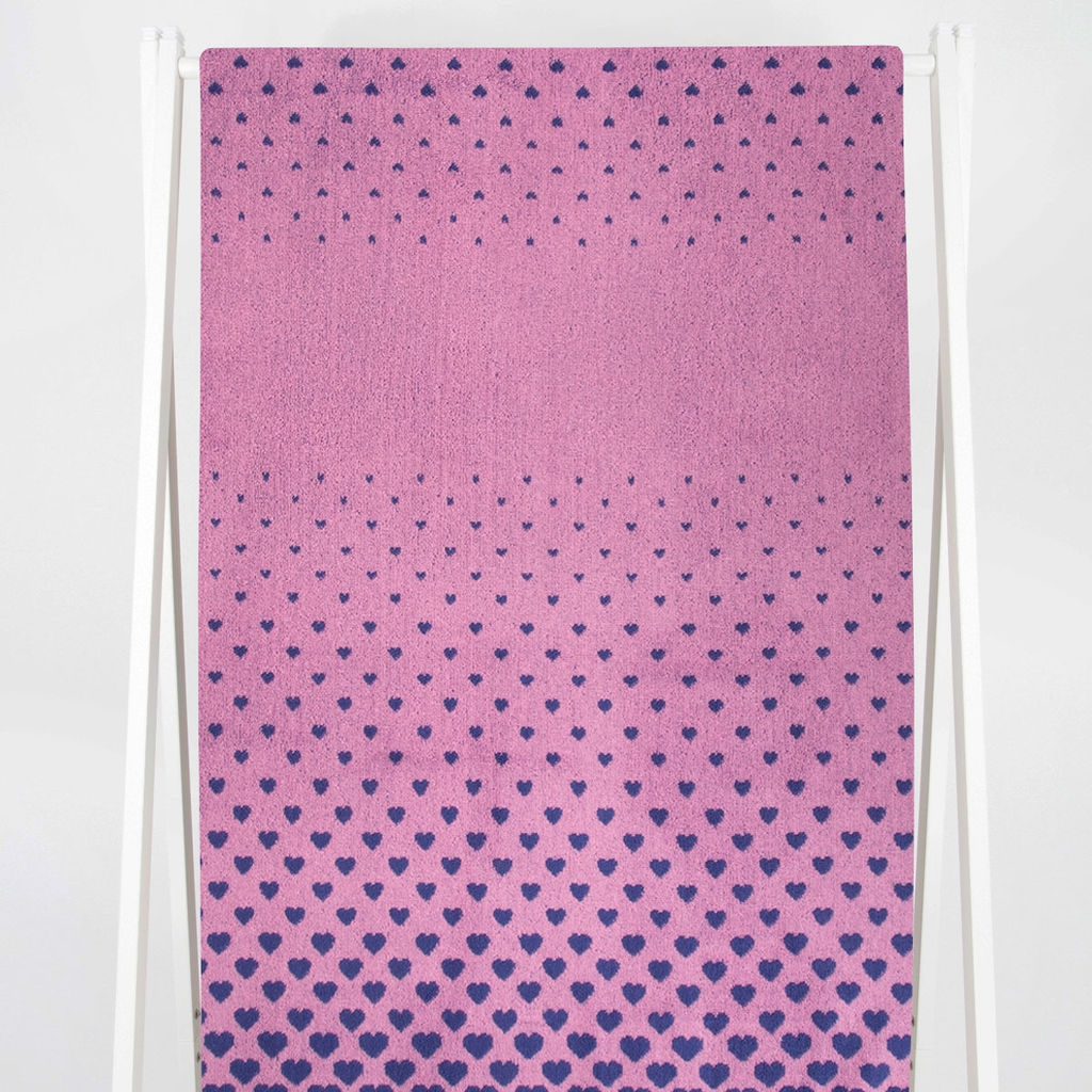 Полотенце махровое 6с102.411ж1 Градиент сердца(пурпурн3) 67х150см