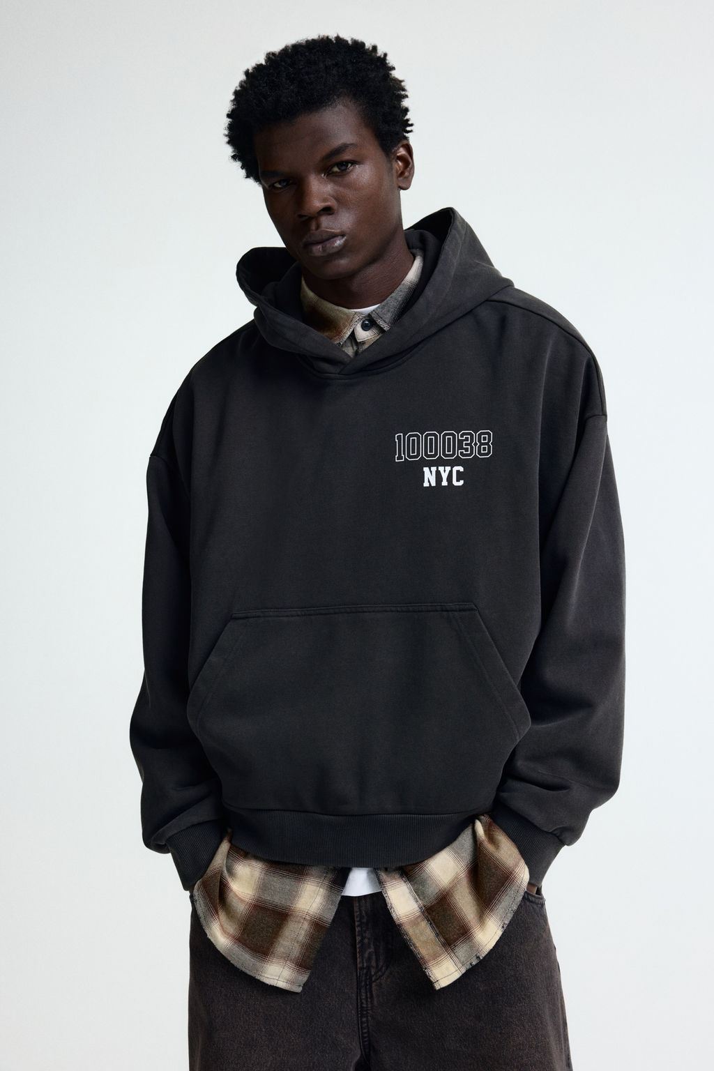 Sudadera con capucha y estampado Oversized Fit - H&m фото 6