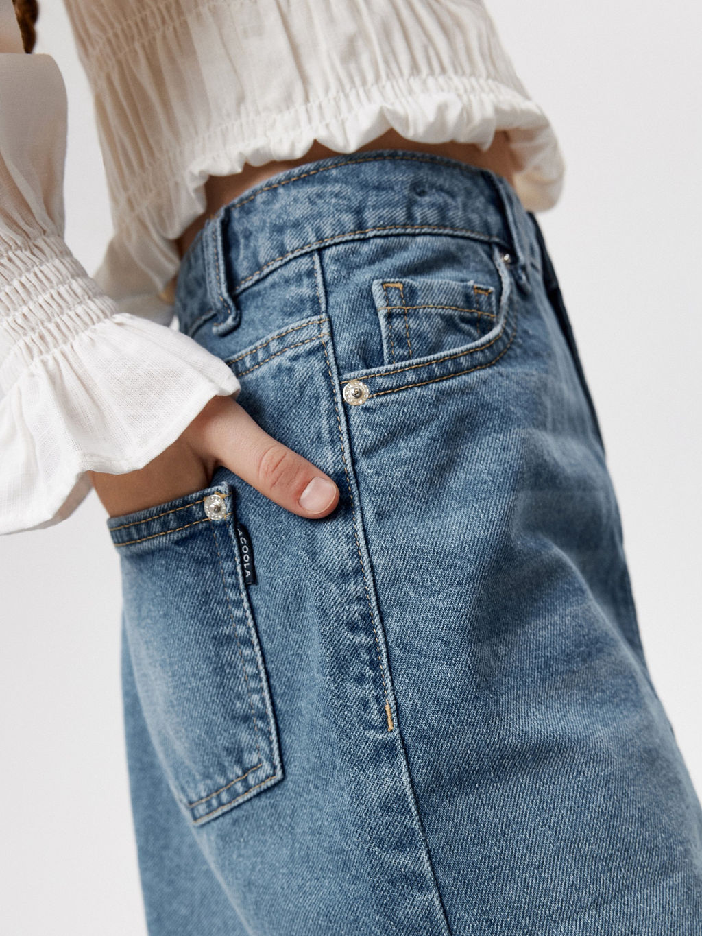 ACOOLA / Юбка джинсовая детская для девочек Uri синий  фото 5