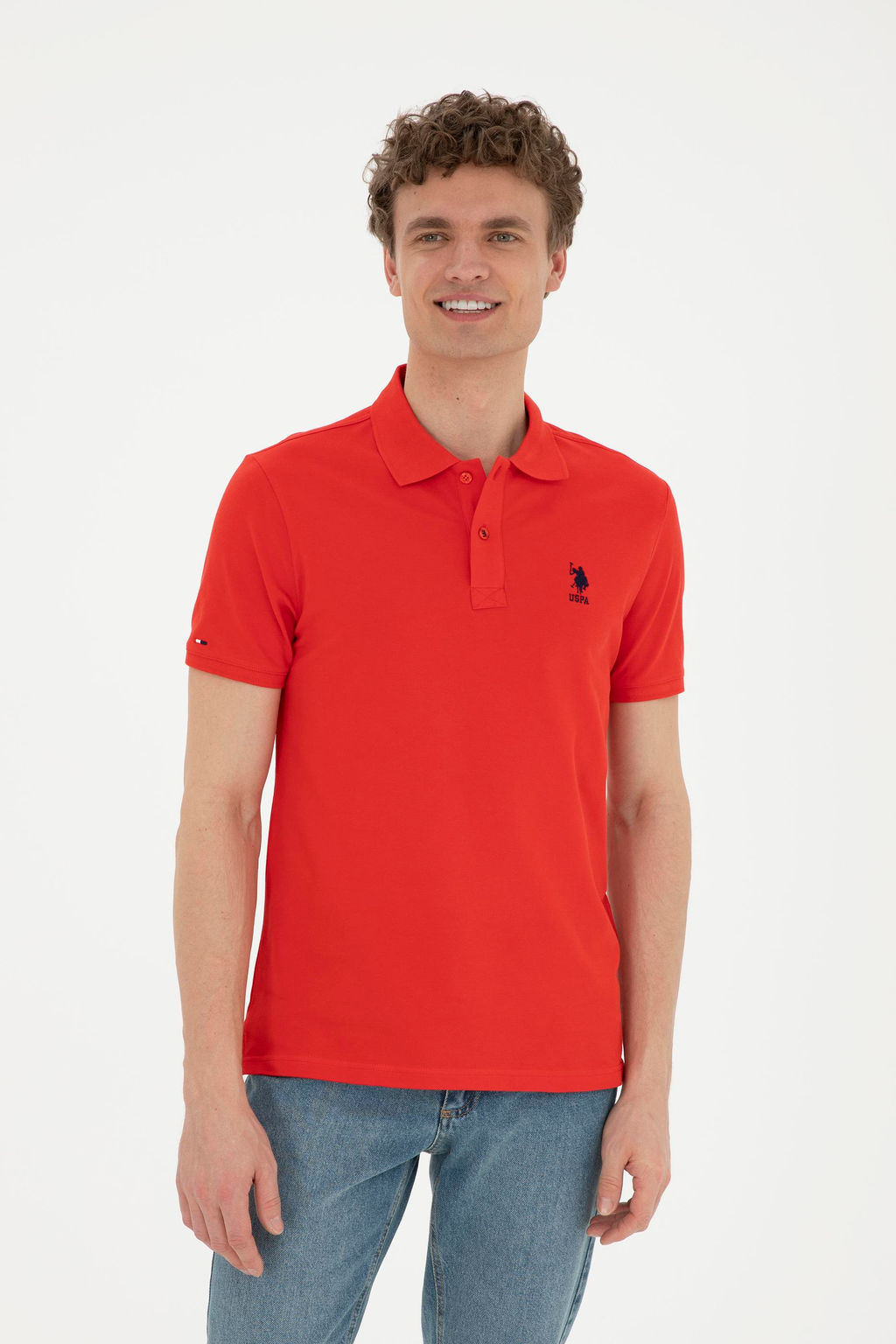Мужская красная базовая футболка Неожиданная скидка в корзине - U.s. polo assn фото 8