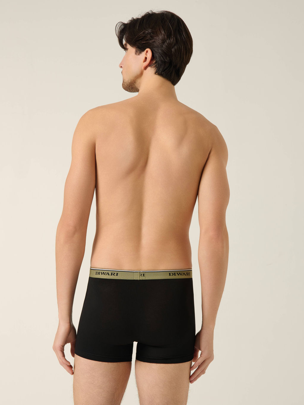 DIWARI PREMIUM MSH 1568 Трусы мужские (бандероль) black-khaki strip - Conte elegant фото 3