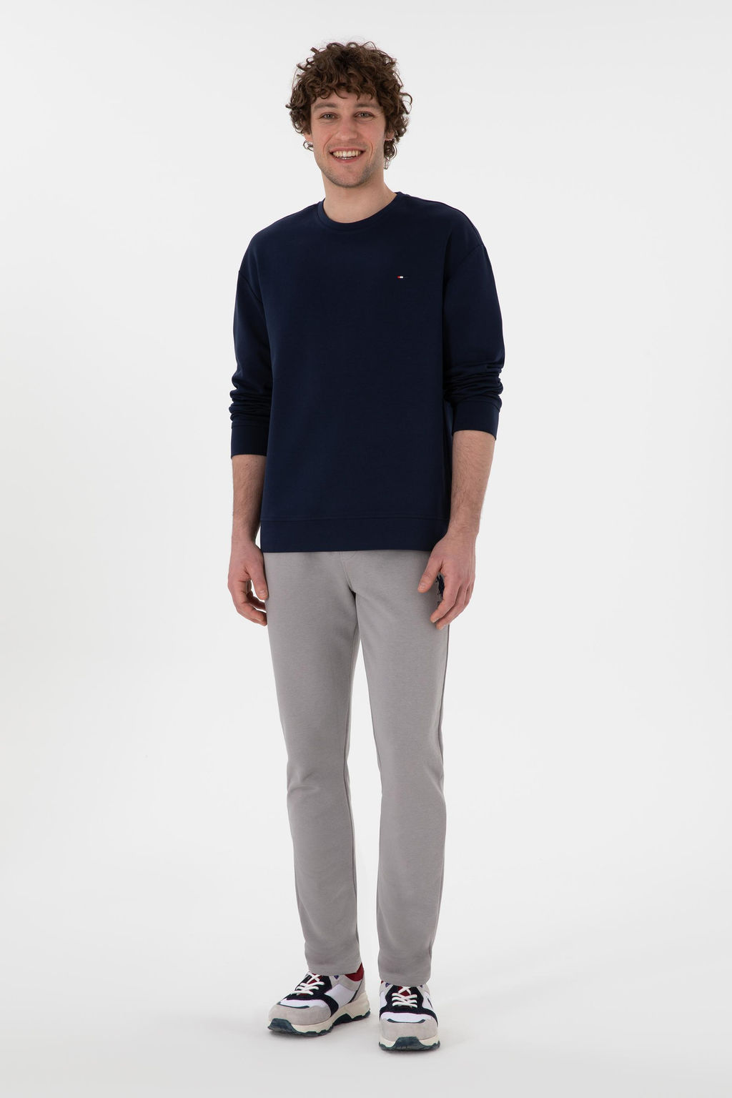 Erkek Slim Fit D_z Pa_a Gri E_ofman Alt_ Sepette S_rpriz _ndirim - U.s. polo assn фото 3
