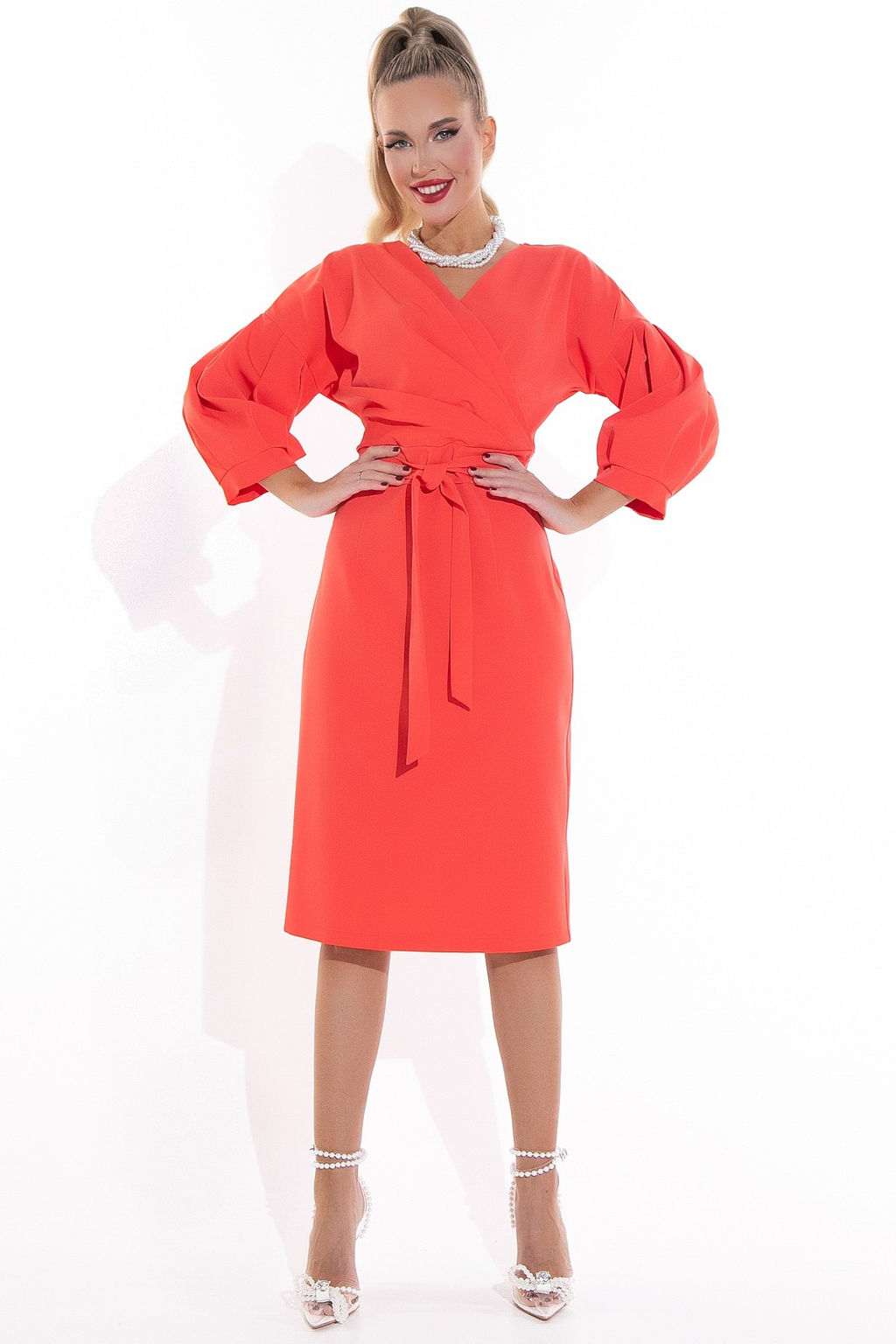 Платье Искусство обольщения (оранжевый) - Эльза фото 2