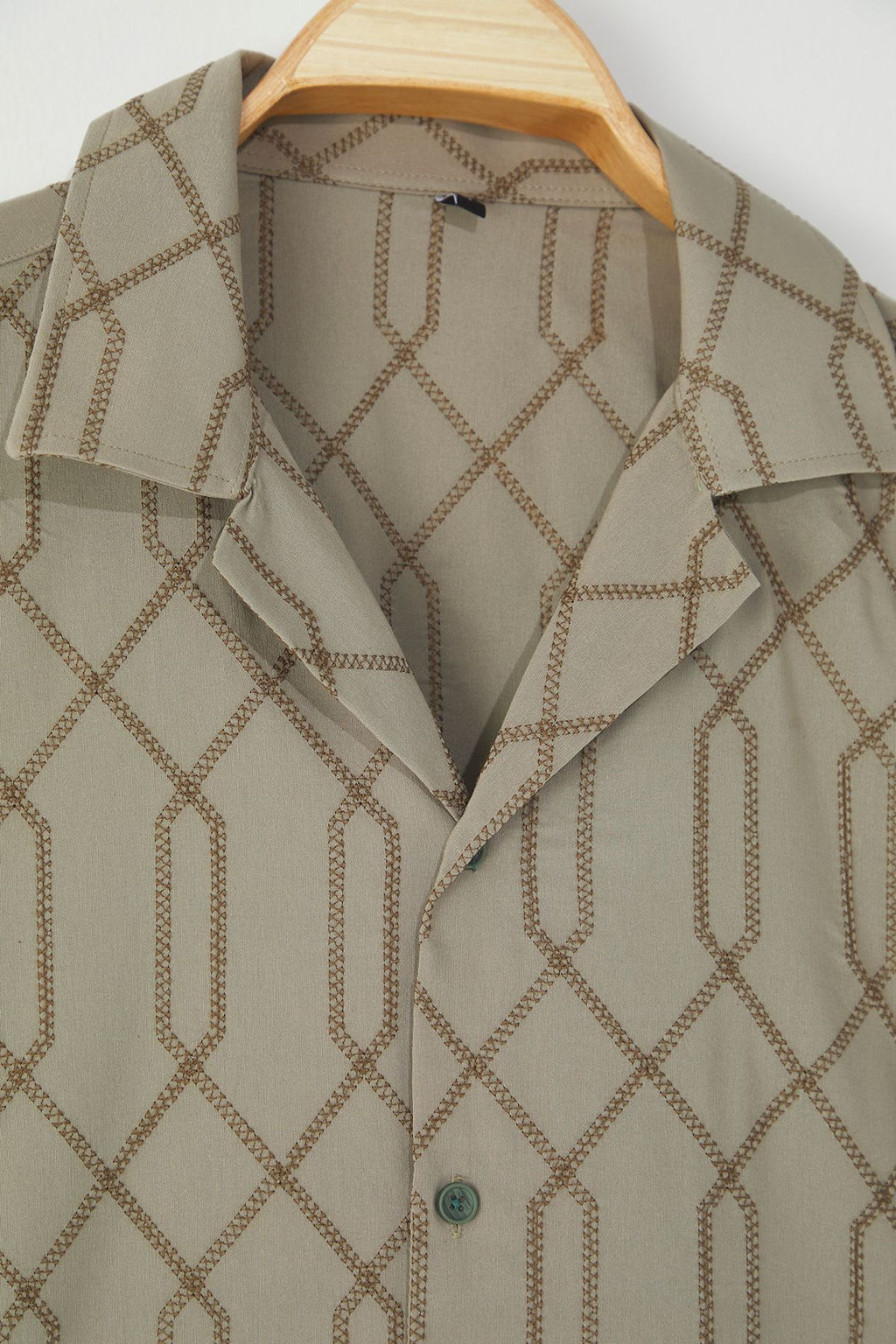 TRENDYOL MAN Haki Oversize Gomlek TMNSS25GO00050 - Trendyolmilla фото 7