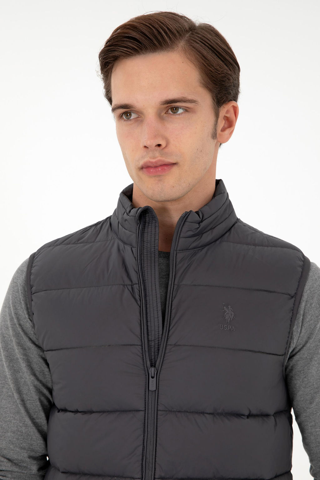 Мужской антрацитовый жилет Неожиданная скидка в корзине - U.s. polo assn фото 2