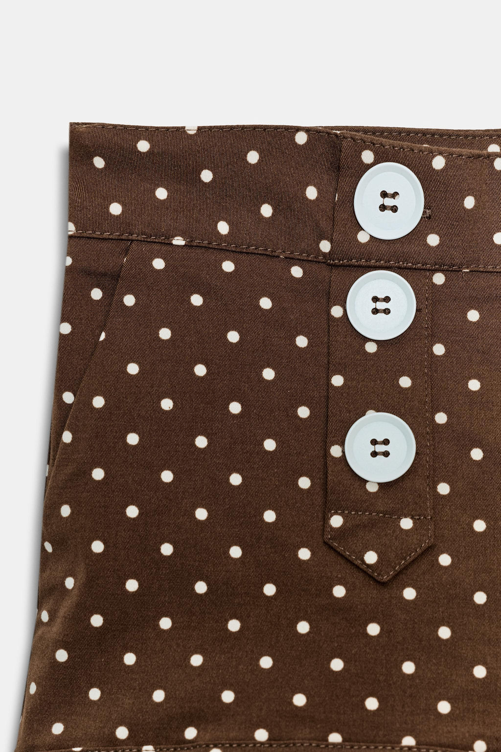 SHORTS MINI LUNARES / marron/blanco - Zara фото 5