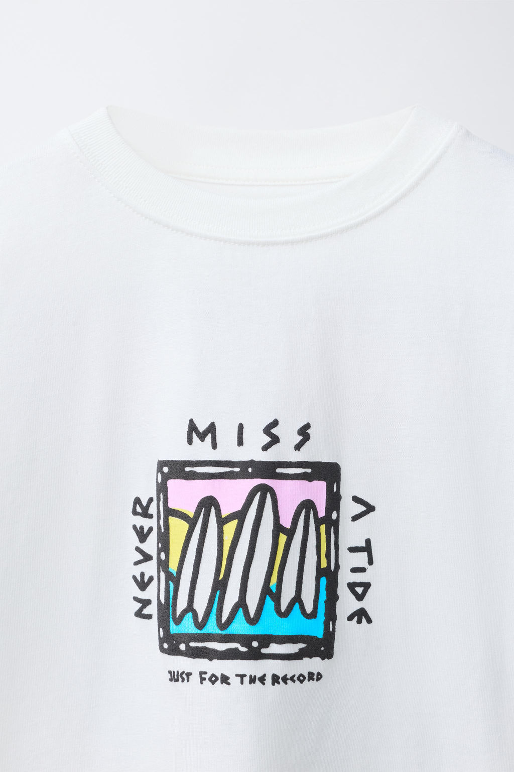 CAMISETA ESTAMPADO TABLAS SURF / Blanco - Zara фото 3