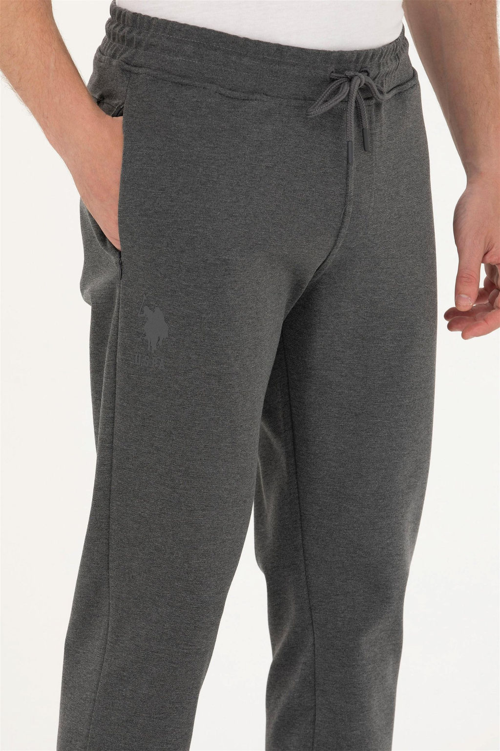 U. S. Polo Assn / Мужские спортивные штаны антрацитового меланжа - U.s. polo assn фото 5