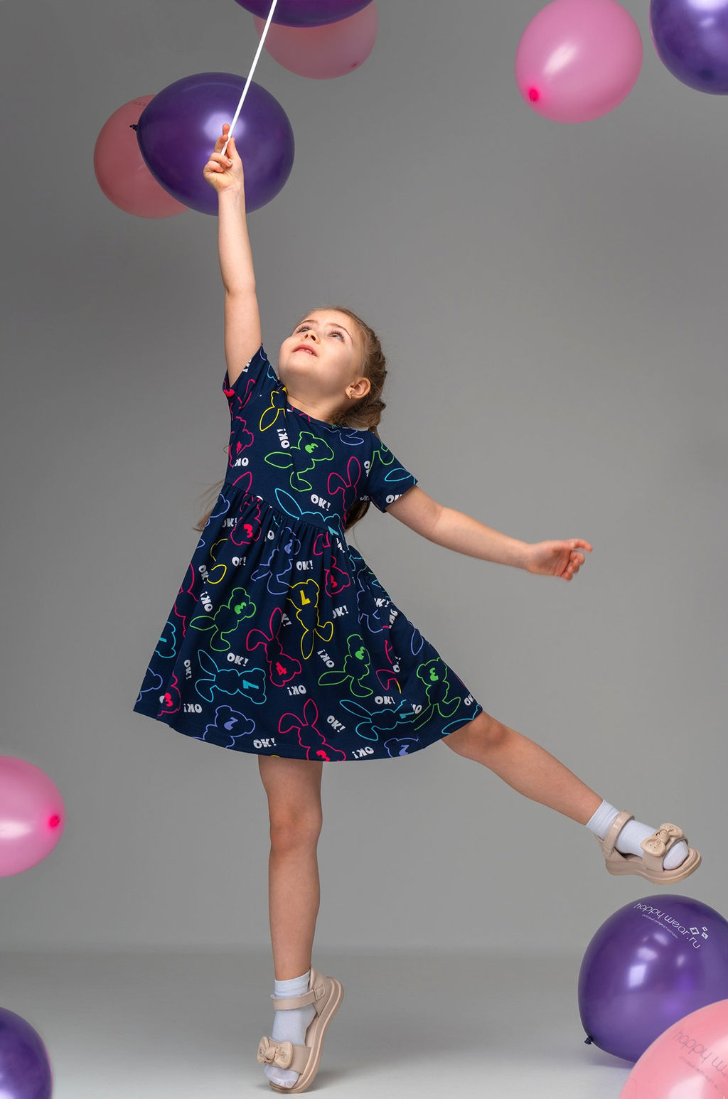 Летнее платье из бамбука для девочки Happyfox