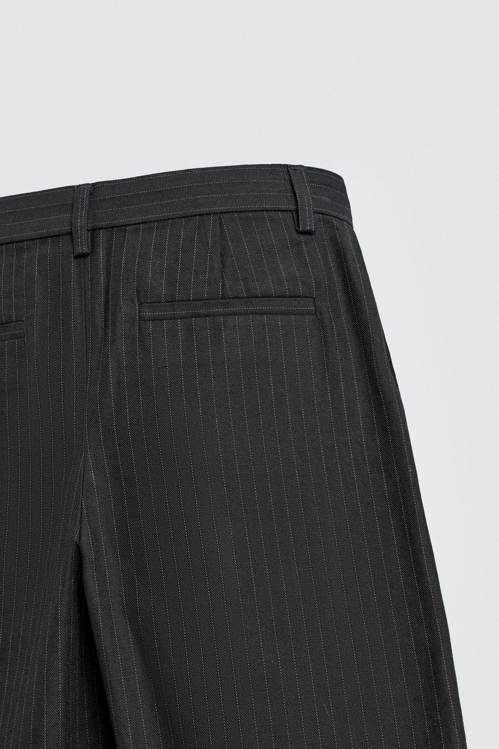 RELAXED FIT PINSTRIPE TROUSERS - Zara фото 20