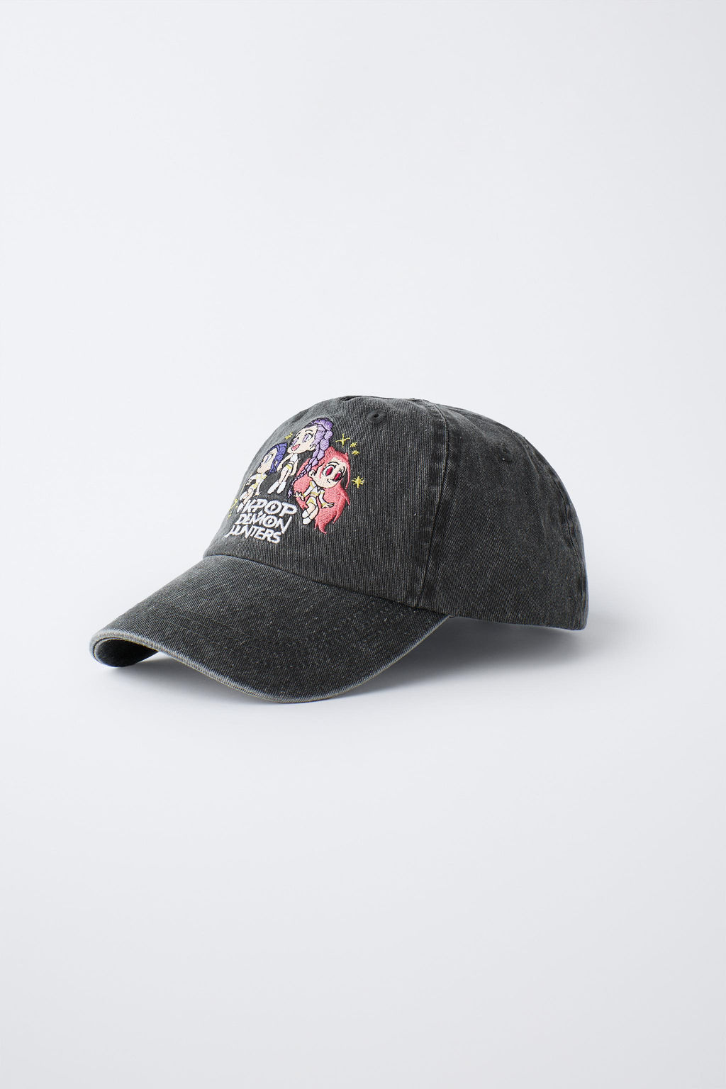 GORRA EFECTO LAVADO KPOP DEMON HUNTERS NETFLIX  / Gris antracita - Zara фото 2