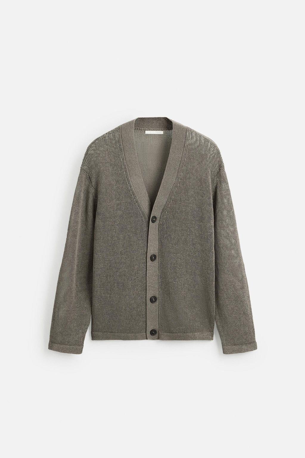 OPEN-KNIT TEXTURED CARDIGAN - Zara фото 7