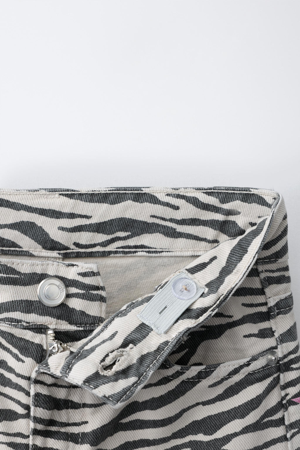 JEANS WIDE LEG CEBRA / Gris vigor? - Zara фото 3