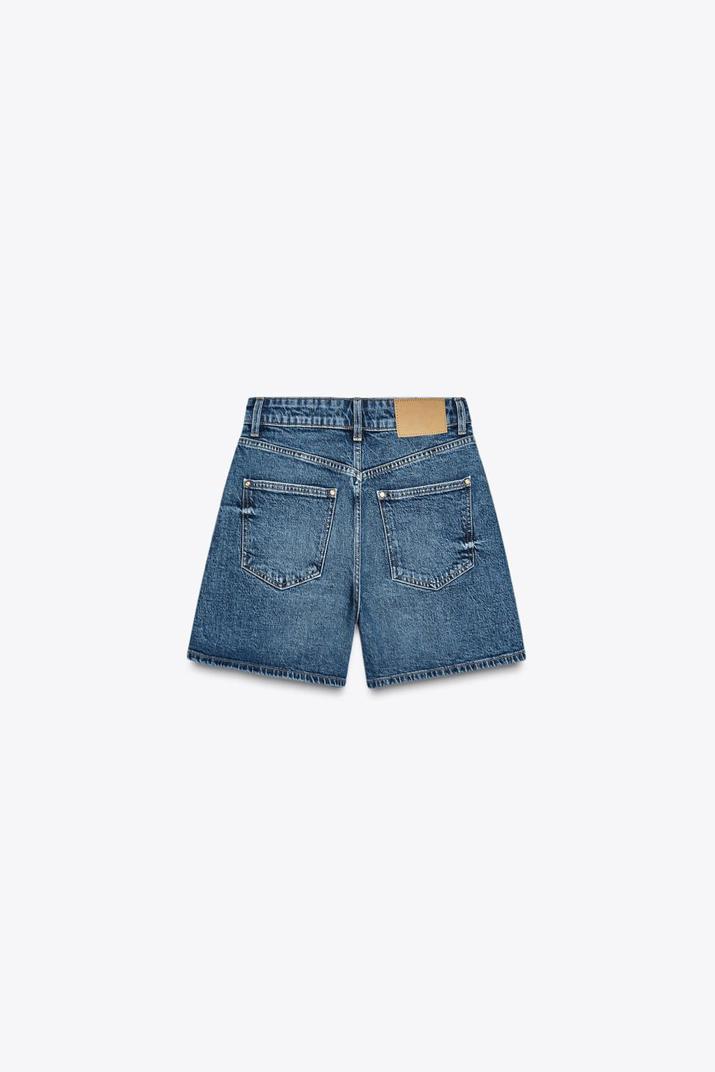 Z1975 MOM-FIT HIGH-WAIST SHORTS - Zara фото 11