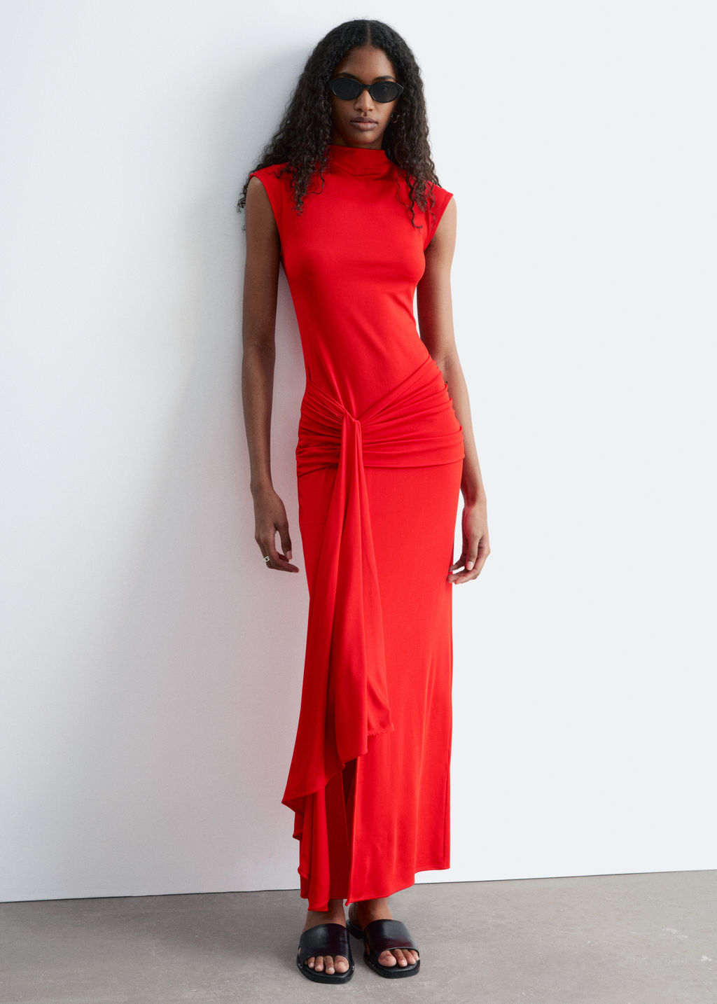 Vestido midi de frontal cruzado - H&m фото 8