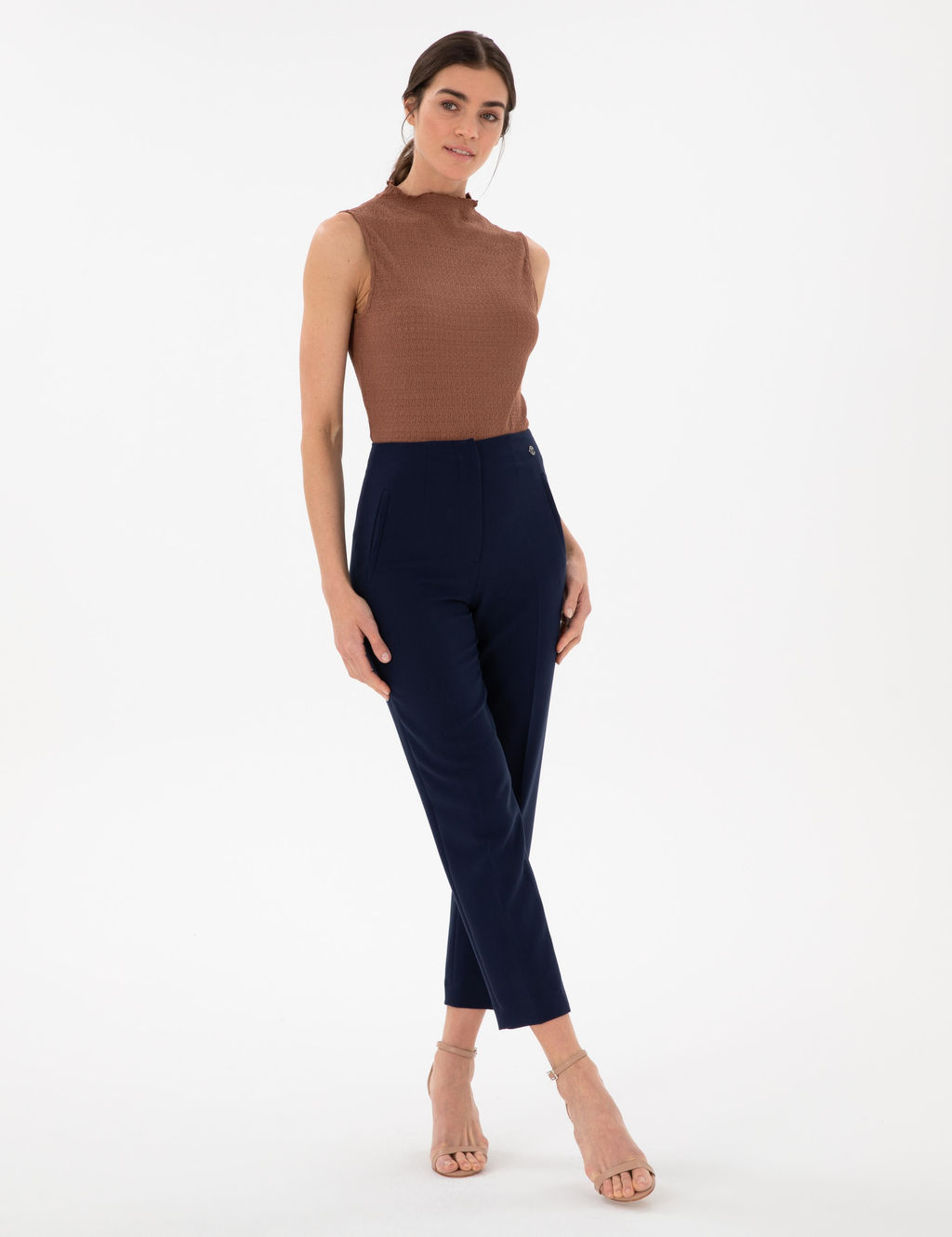 Kahverengi Slim Fit _rme Bluz - Pierre cardin фото 4