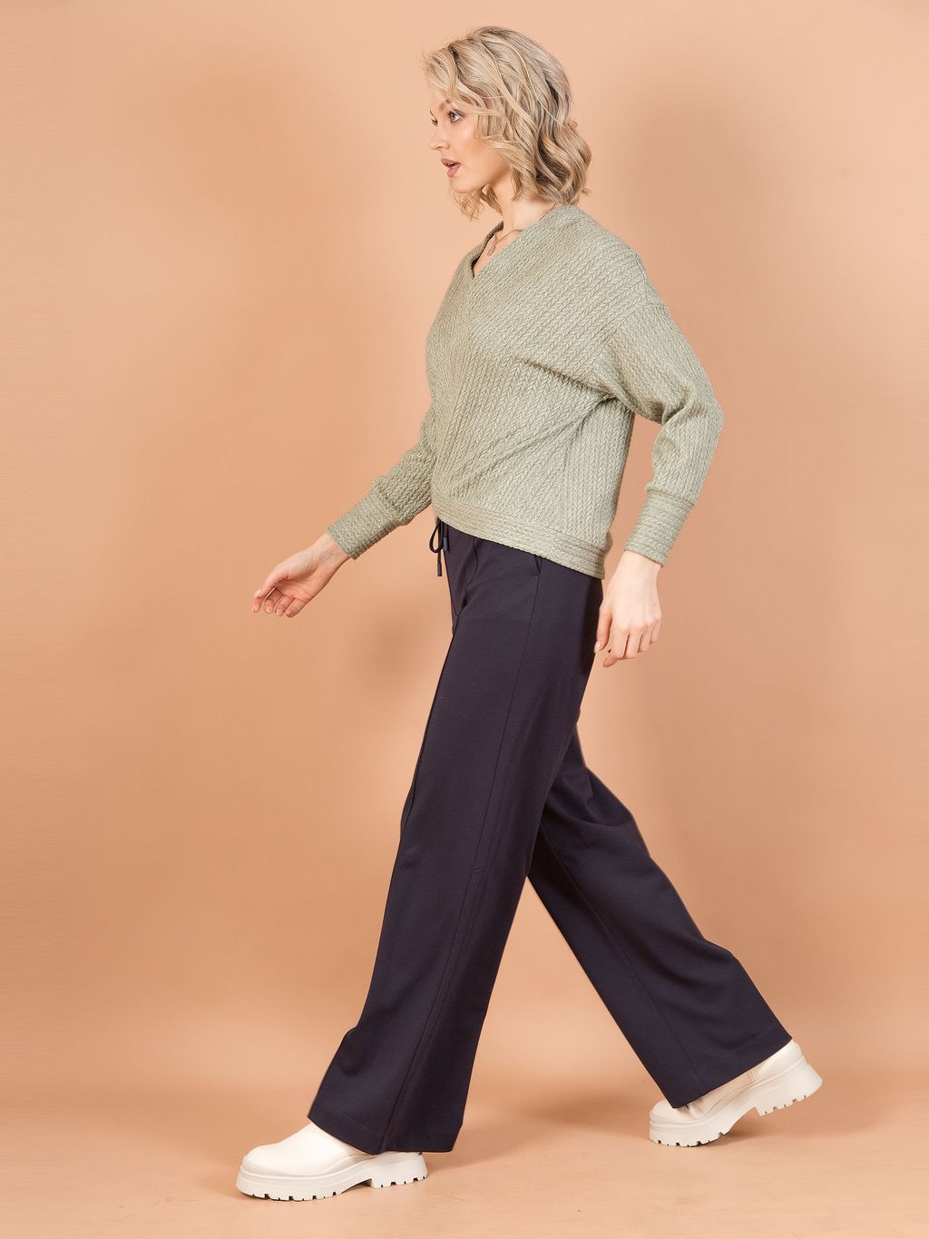 Джемпер с фигурной линией низа - Stilla фото 5