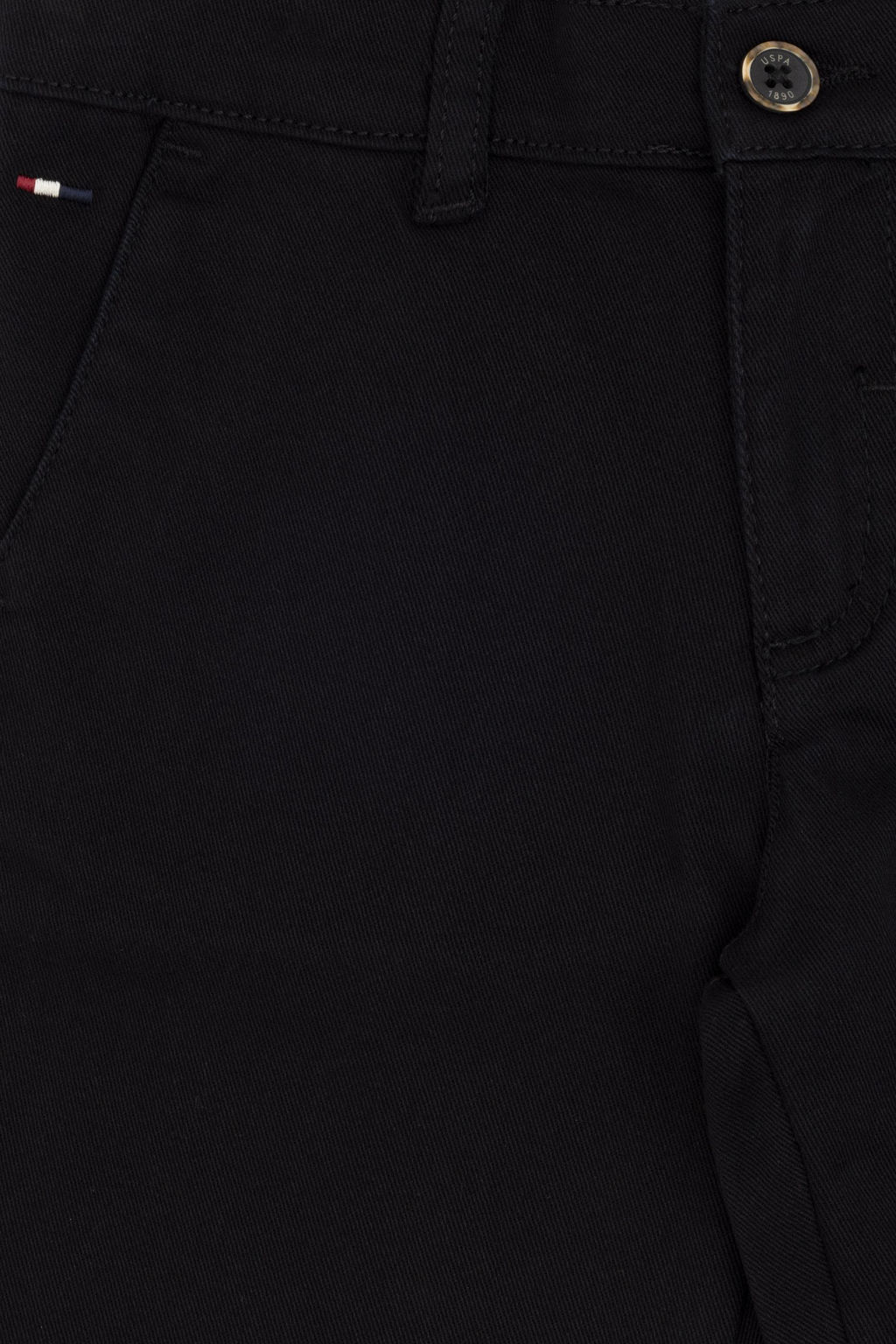 Черные брюки из плотной ткани для мальчика - U.s. polo assn фото 4
