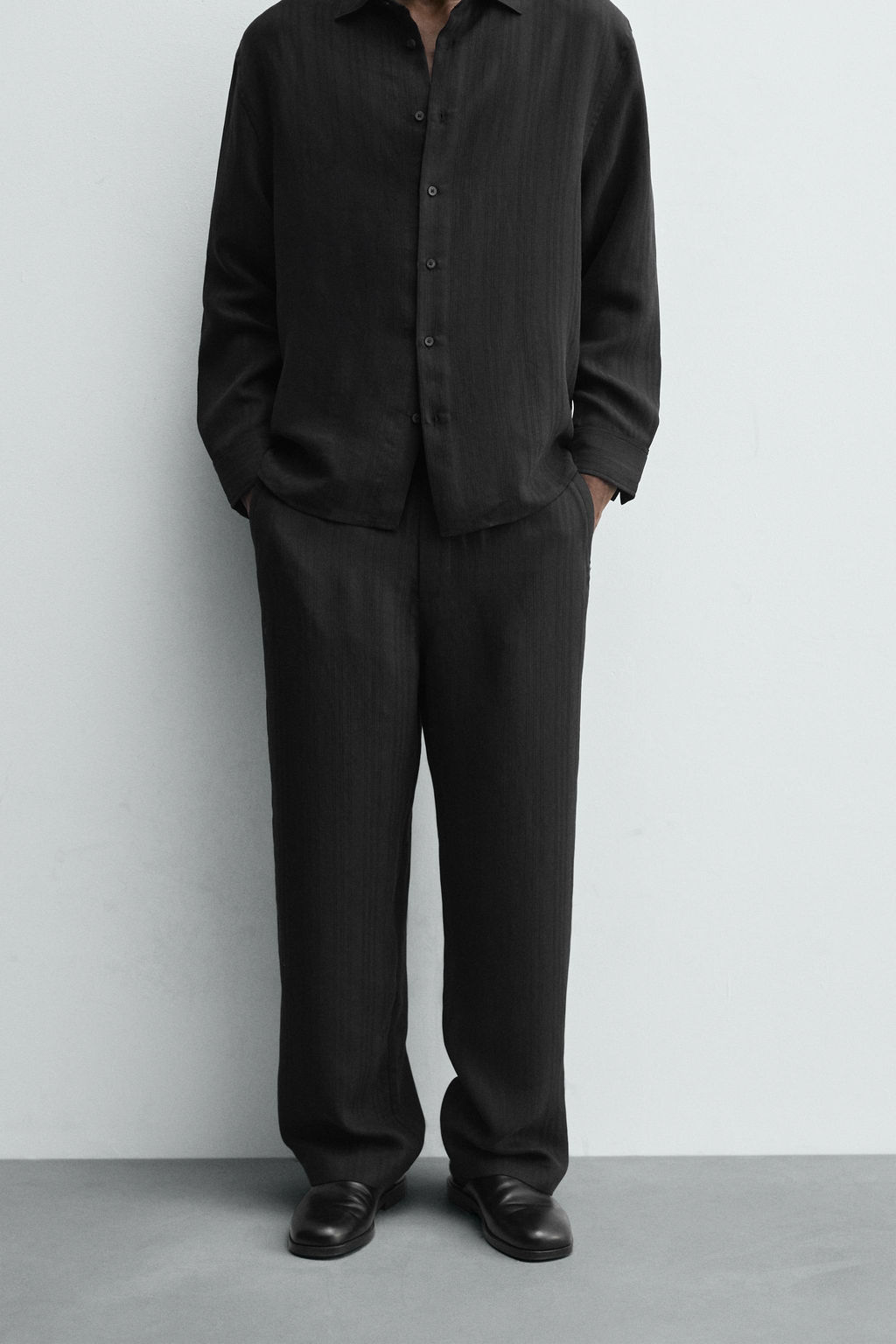 STRIPED JACQUARD TROUSERS - Zara фото 2