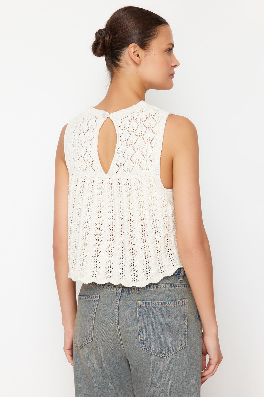 Tas Triko Bluz TWOSS24BZ00646 - Trendyolmilla фото 2