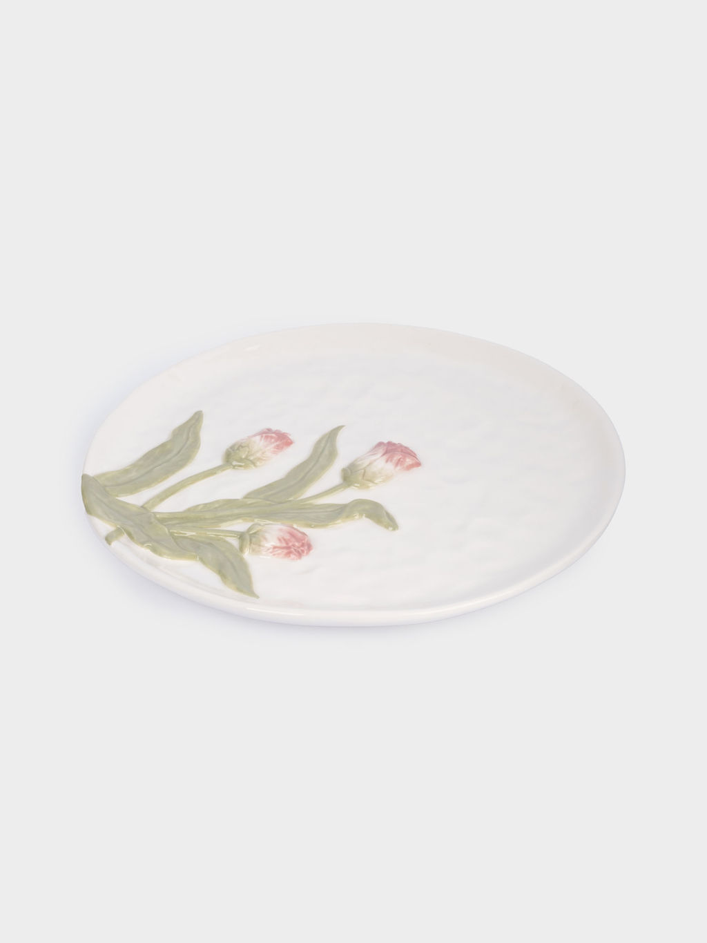 Блюдо, 24 см, керамика, молочное, Тюльпаны, Tulip - Anna lafarg фото 2