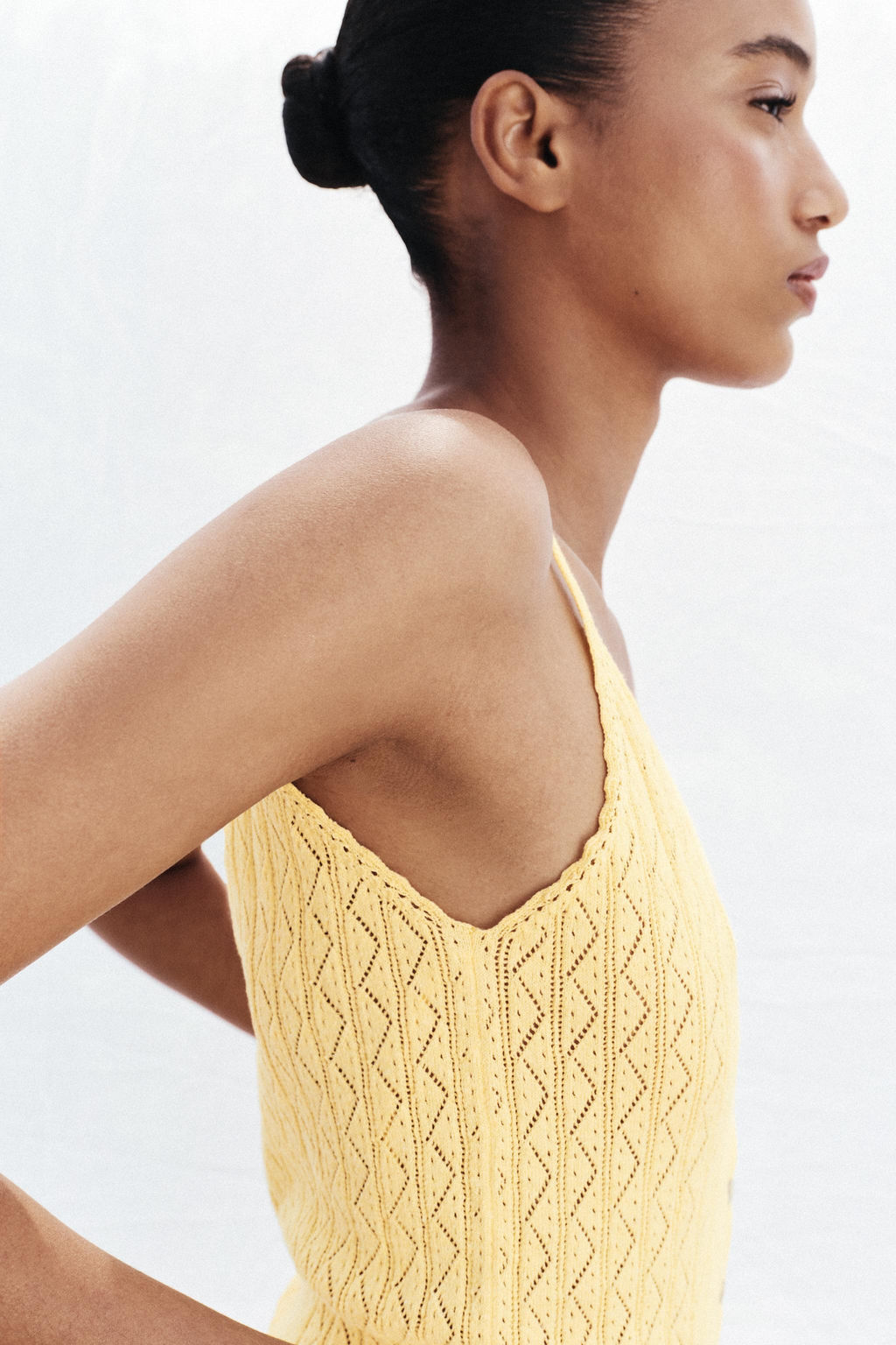 POINTELLE KNIT TOP WITH FRILLS - Zara фото 12