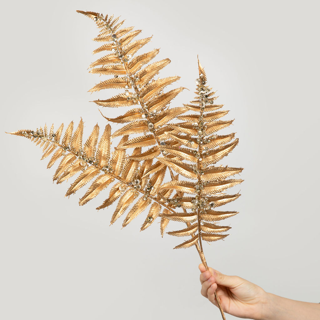 Blumentag VDD-85 Веточка декоративная 6 х 1 шт. 86 см 01 со стразами  фото 3