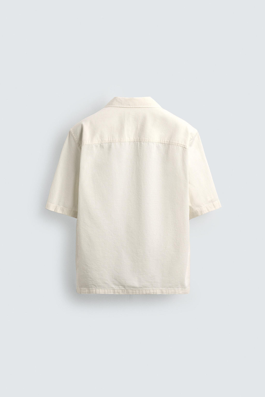 Рубашка Camisa Algodon Lino из льна бежевого цвета
