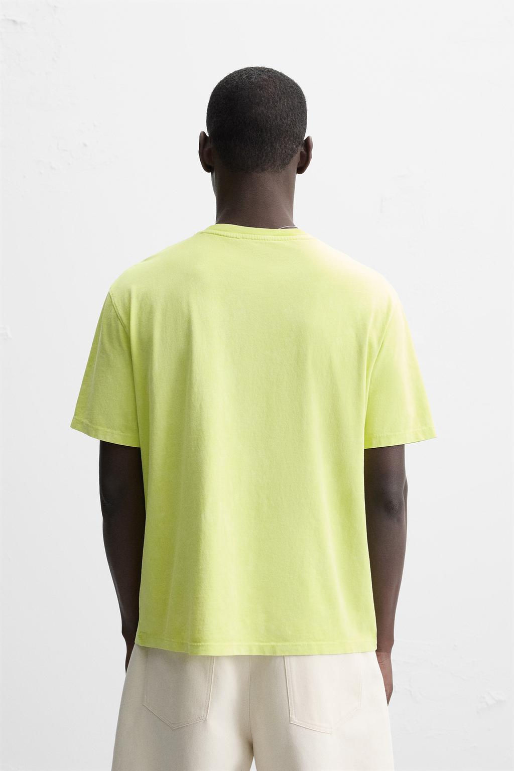 WASHED REGULAR FIT T-SHIRT - Zara фото 3