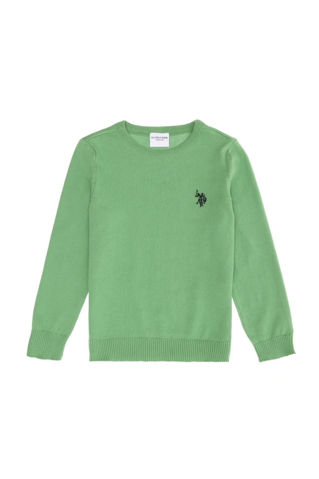 Базовый свитер мятного цвета для девочки Неожиданная скидка в корзине - U.s. polo assn фото 7