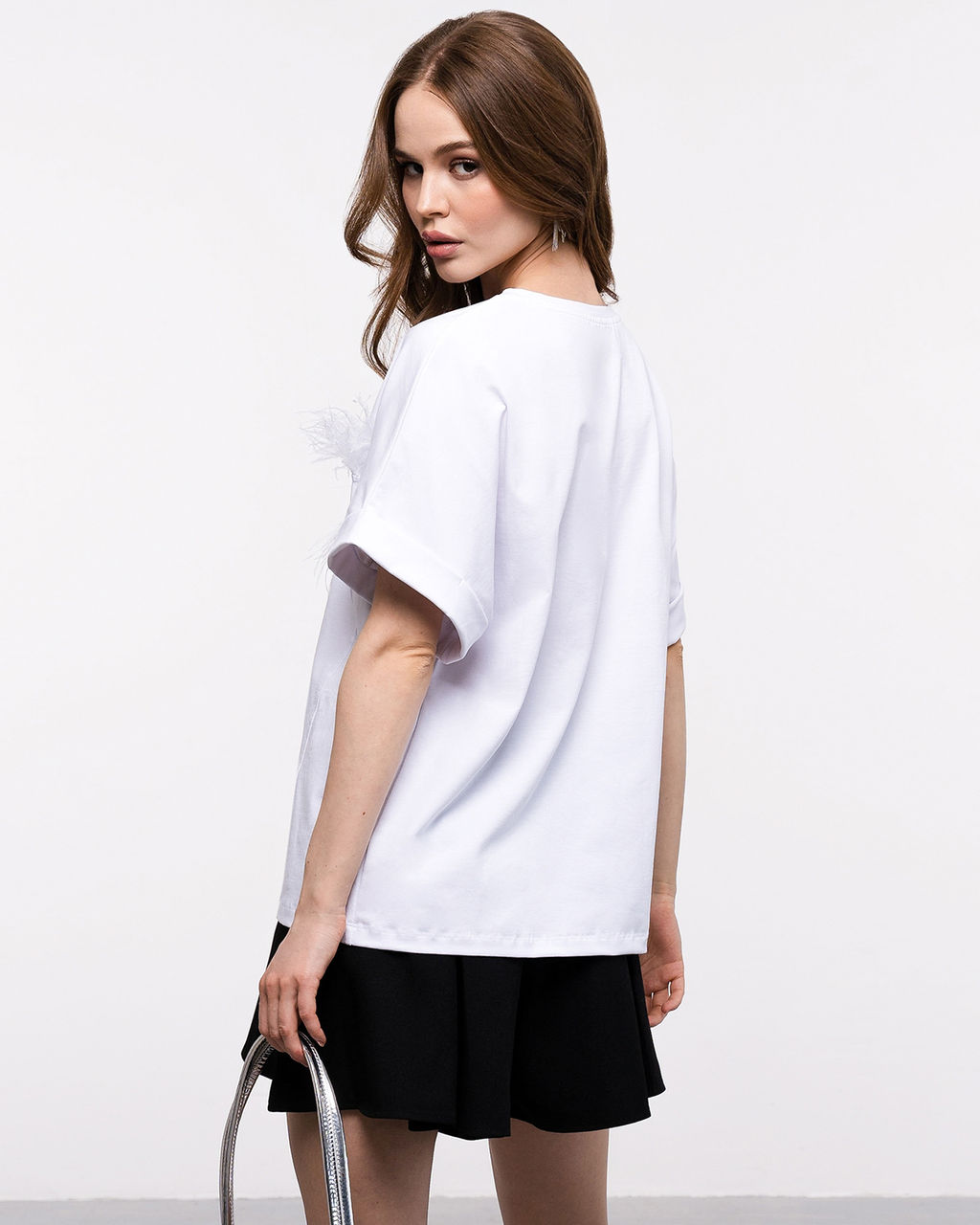 Футболка премиум качества с натуральными перьями страуса - Sahar art lab фото 3