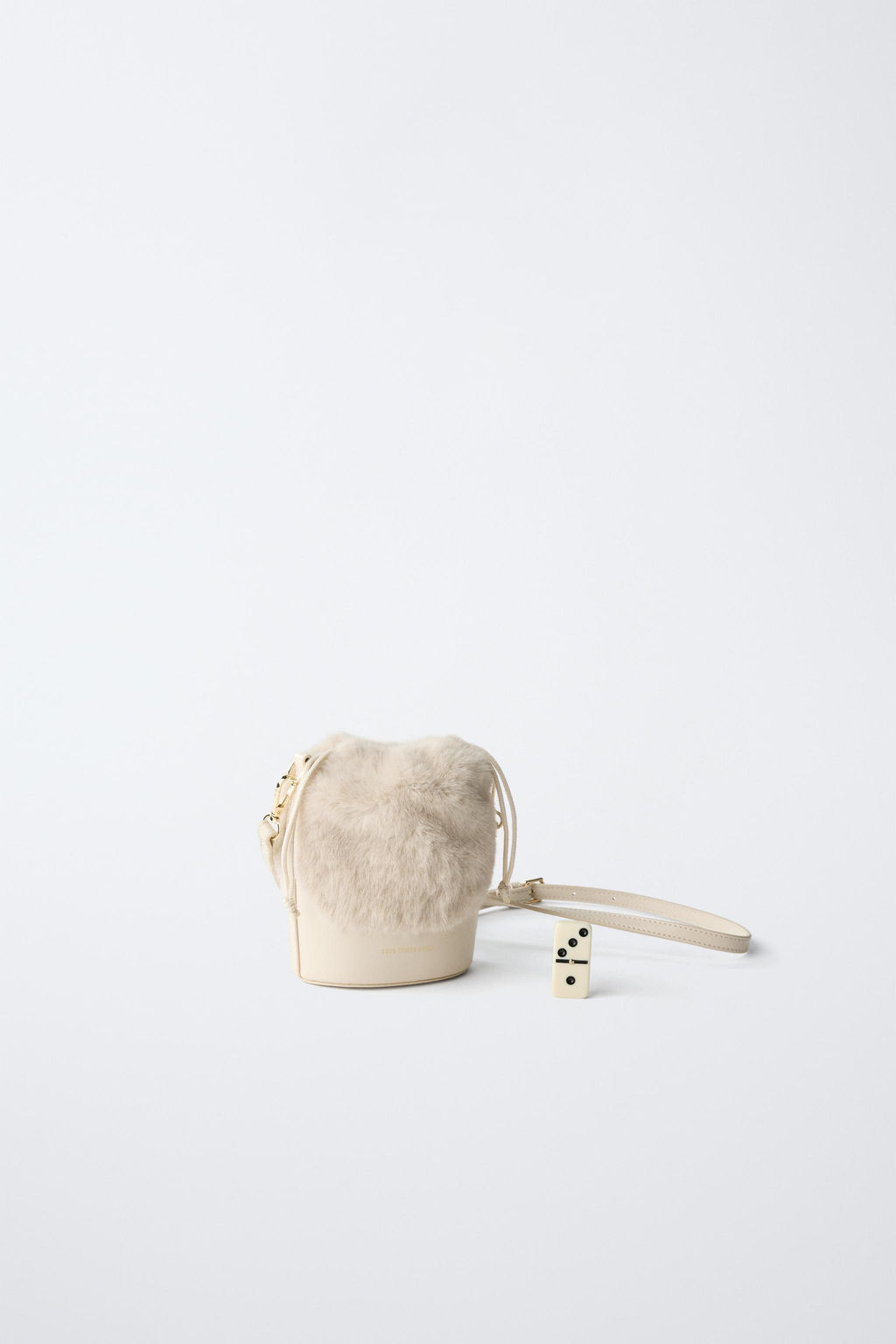FAUX SHEARLING BUCKET BAG - Zara фото 7