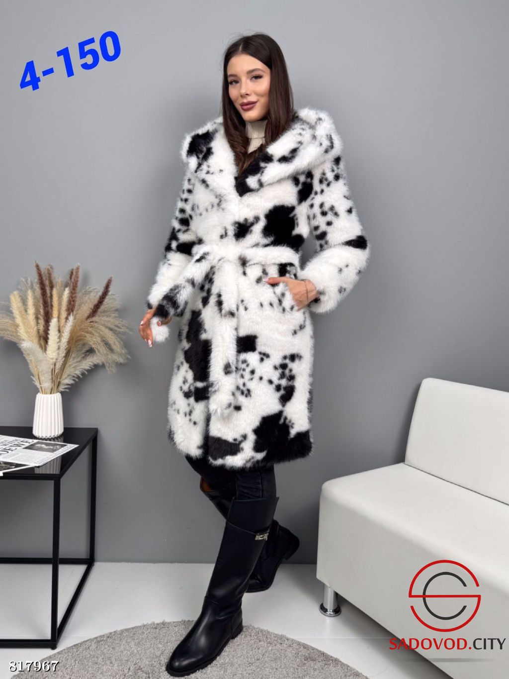 Шуба искусственная под норку