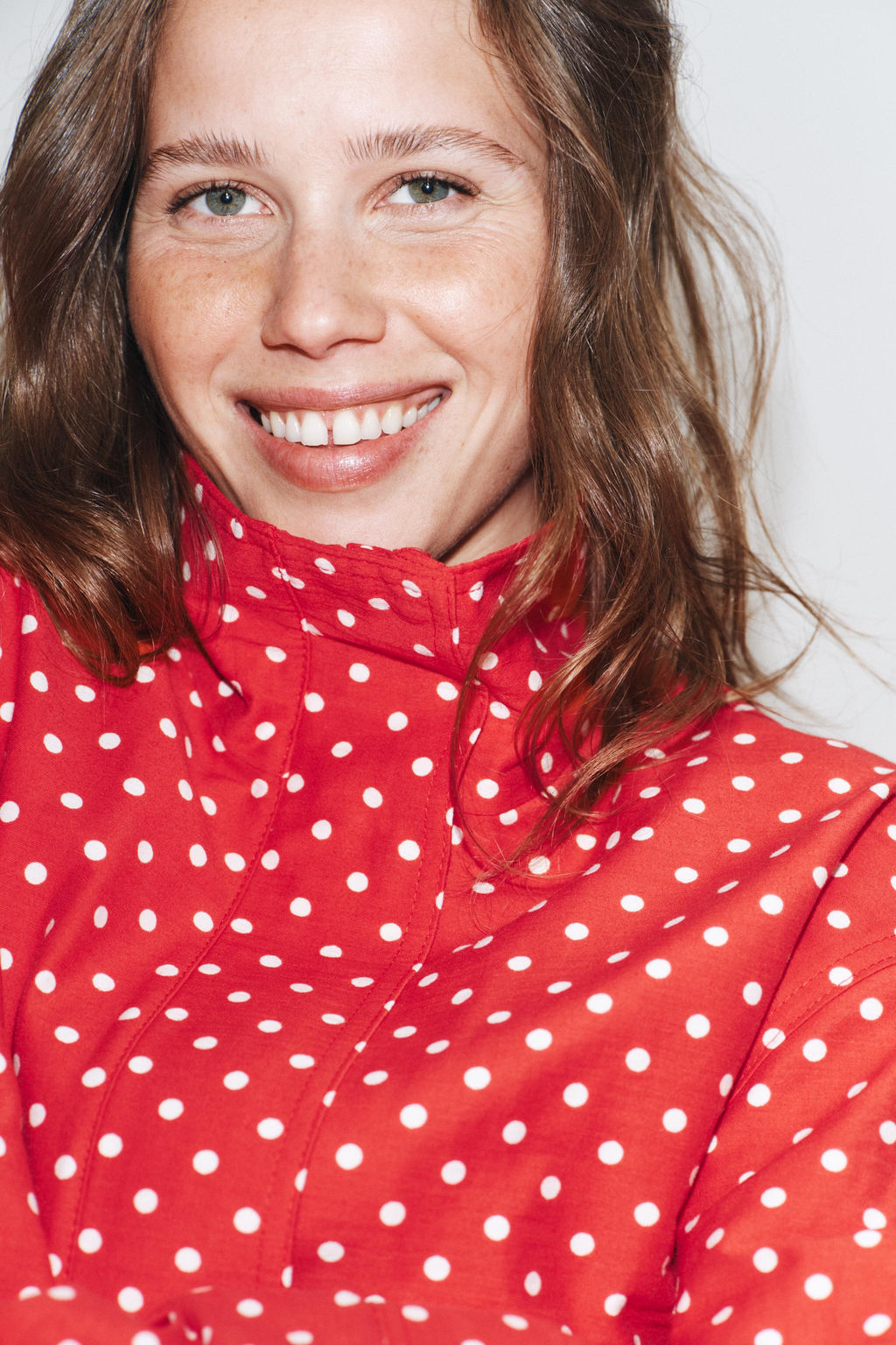 CHAQUETA ABULLONADA LUNARES / Rojo / Blanco - Zara фото 5