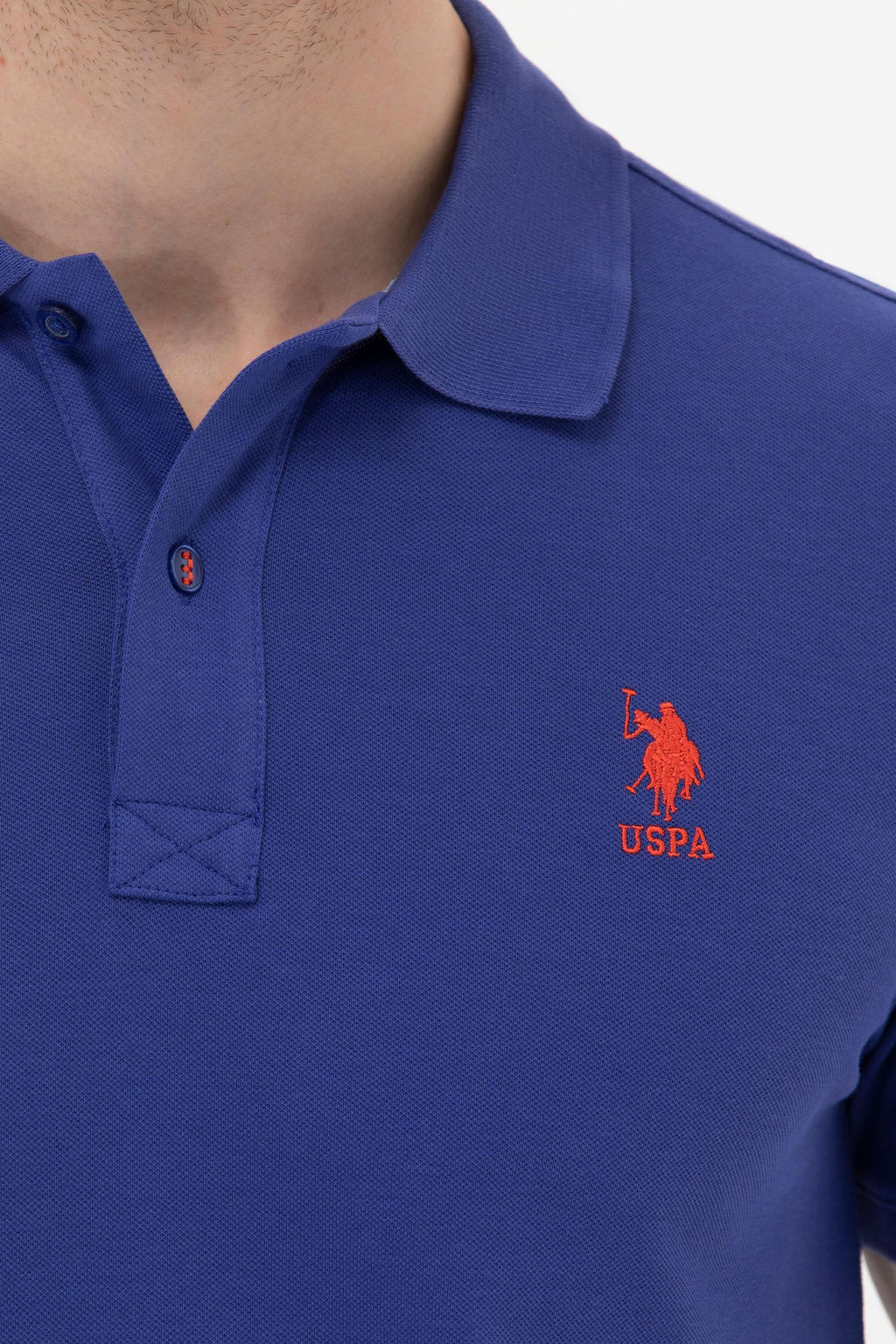 Мужская синяя базовая футболка - U.s. polo assn фото 8