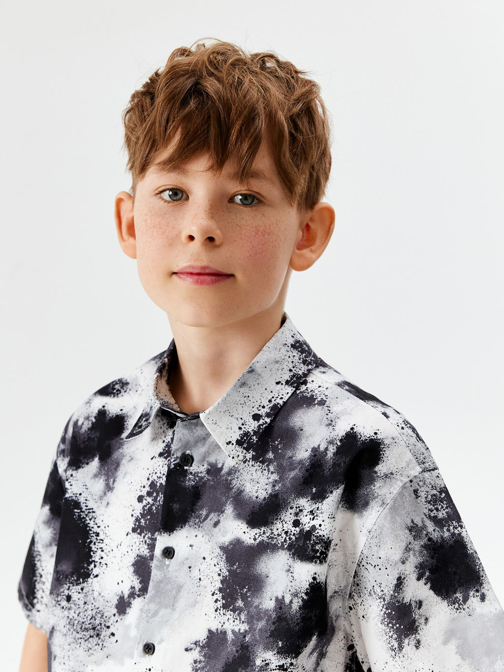 ACOOLA / Сорочка верхняя детская для мальчиков Kasas черно-белый  фото 5
