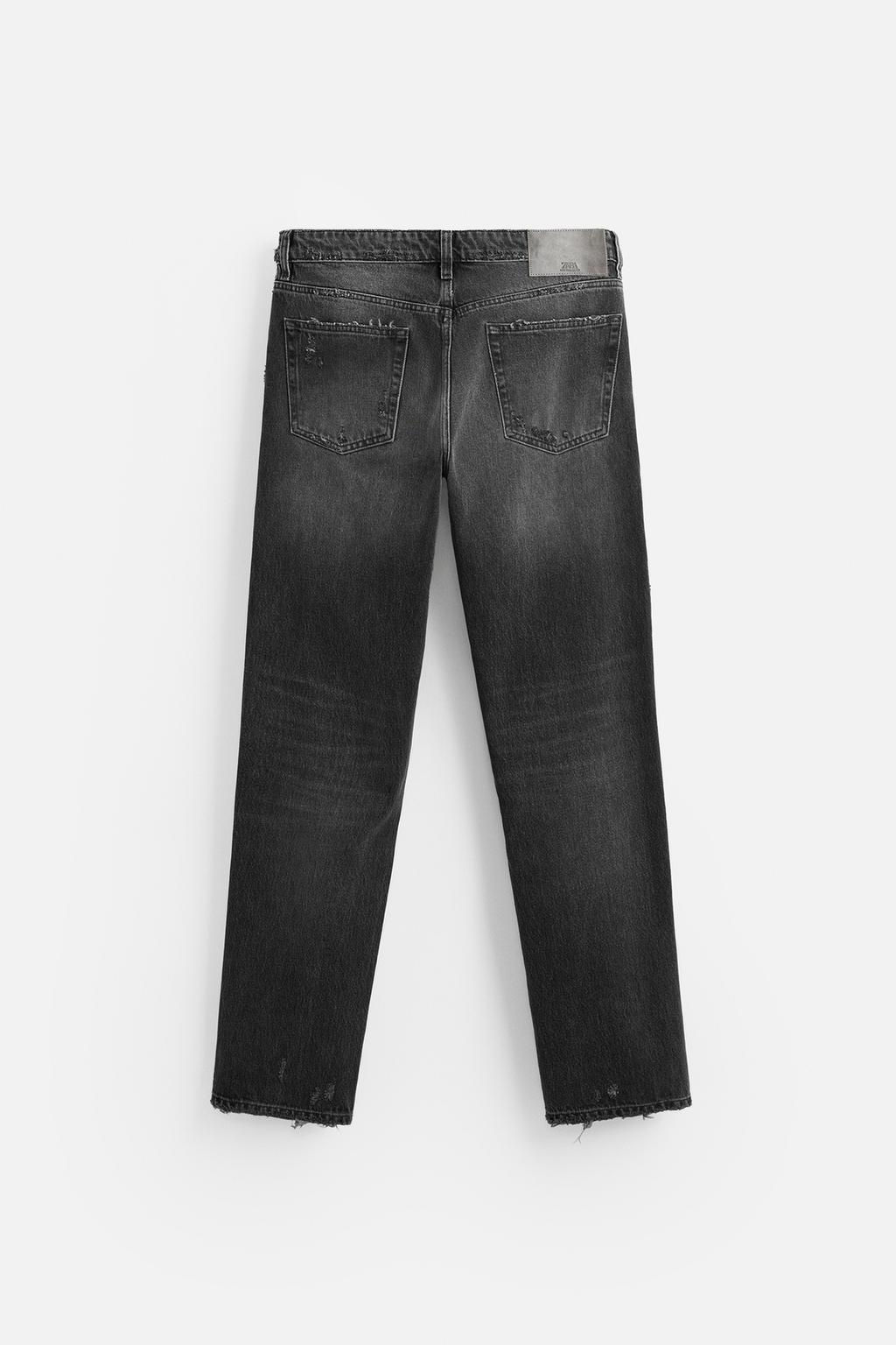 STRAIGHT FIT RIP JEANS - Zara фото 7