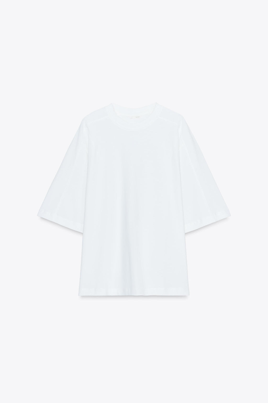BOXY FIT T-SHIRT WITH LABEL - Zara фото 6