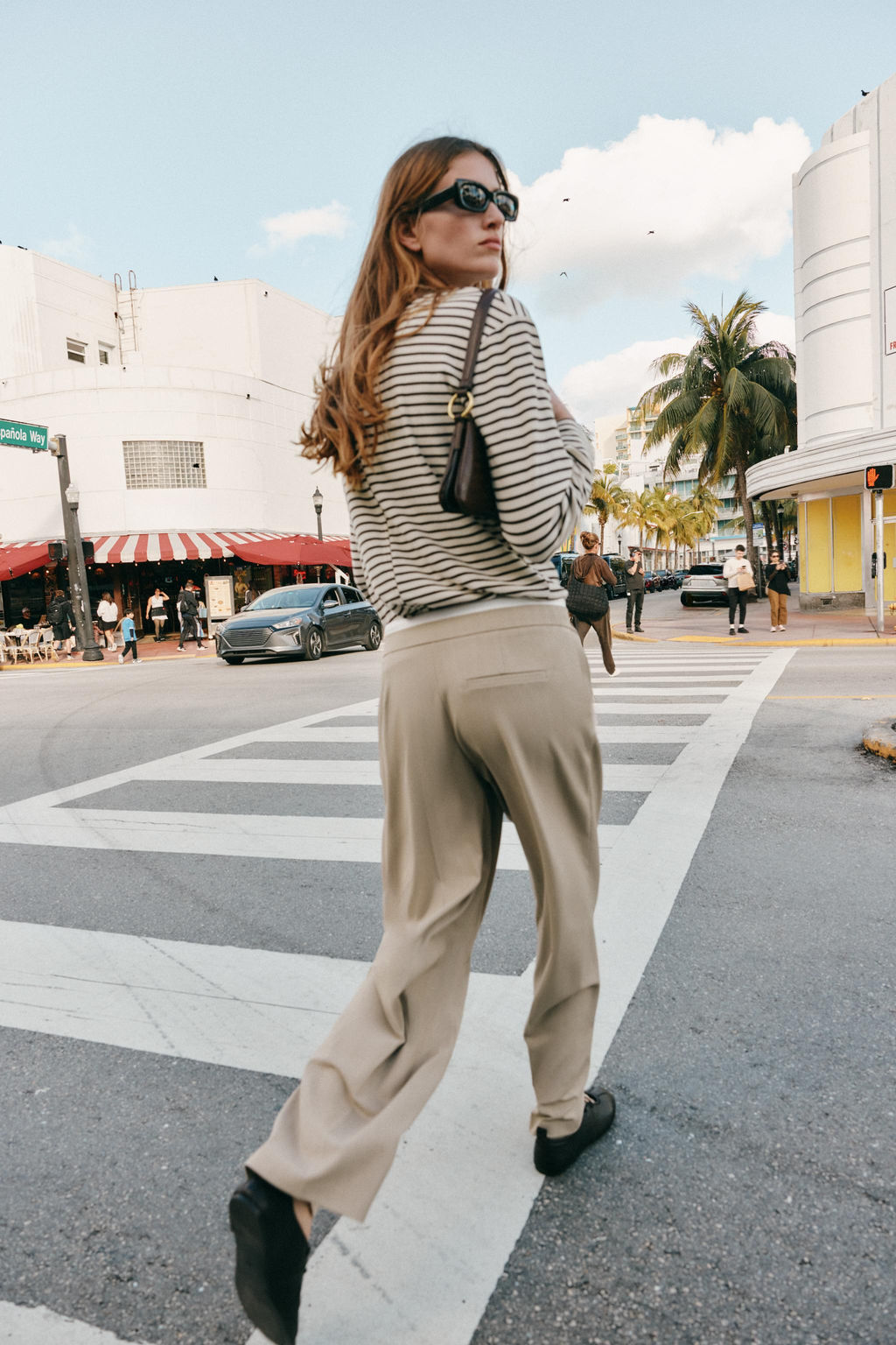 WIDE TROUSERS WITH DOUBLE WAISTBAND - Zara фото 6