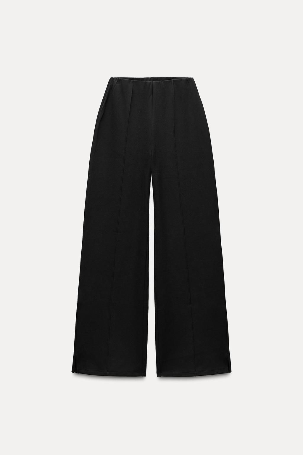 INTERLOCK KNIT TROUSERS WITH VENTS - Zara фото 5