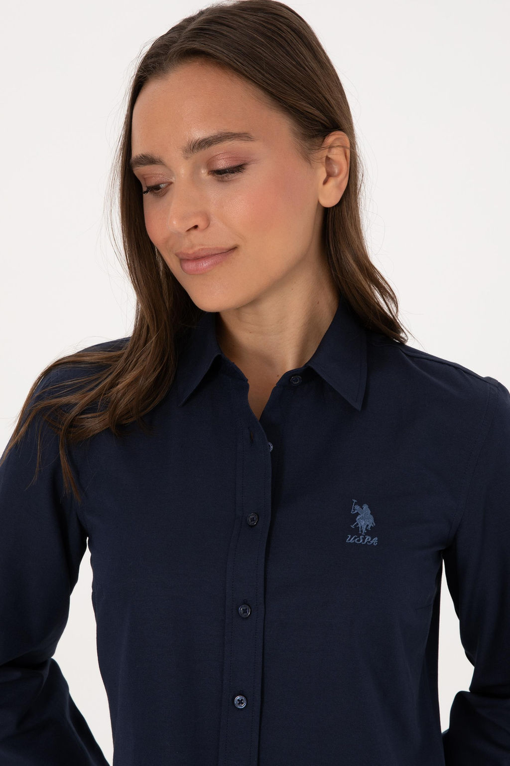 Kad_n Lacivert Uzun Kollu Basic G_mlek Sepette S_rpriz _ndirim - U.s. polo assn фото 2