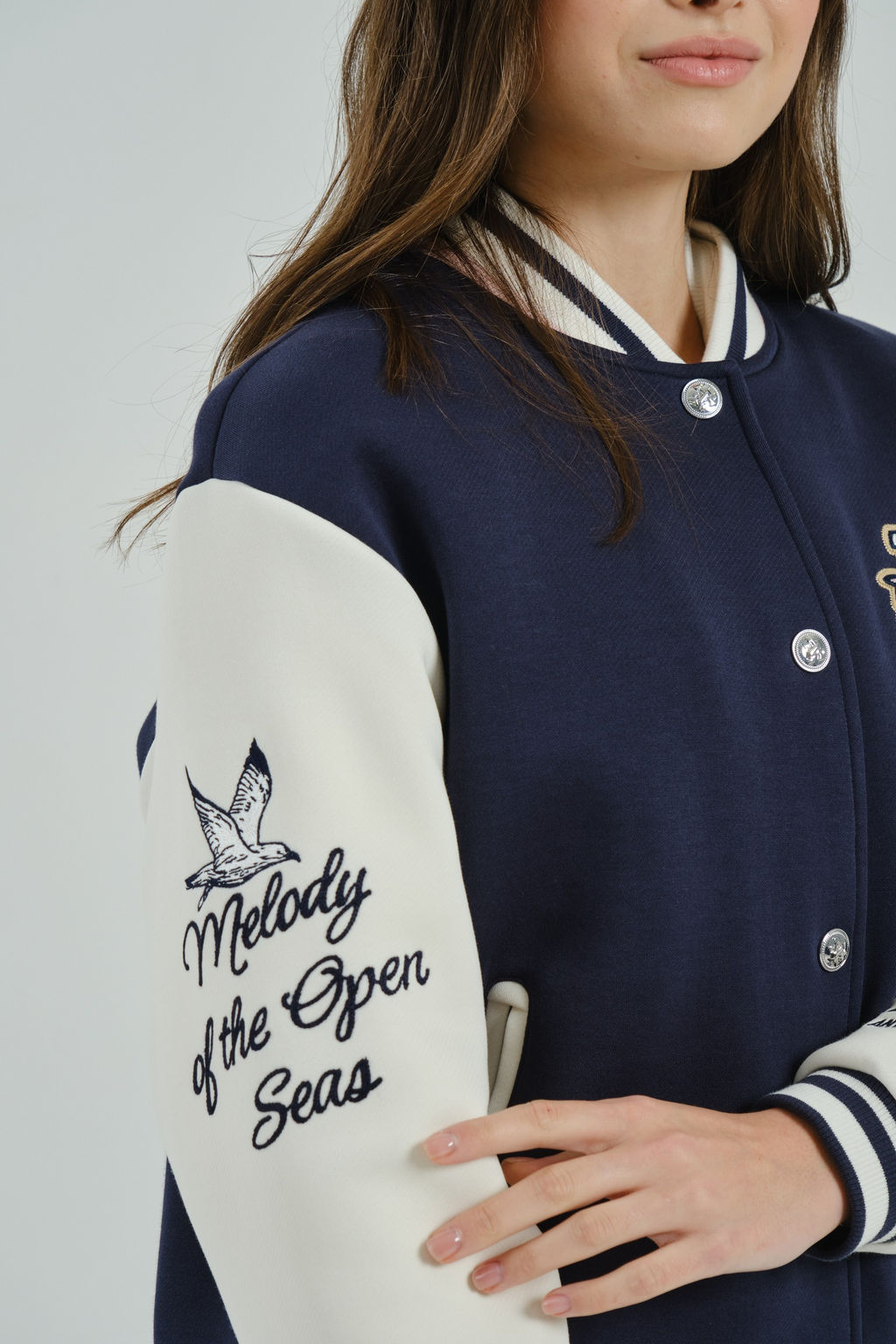 Бомбер Темно-синий