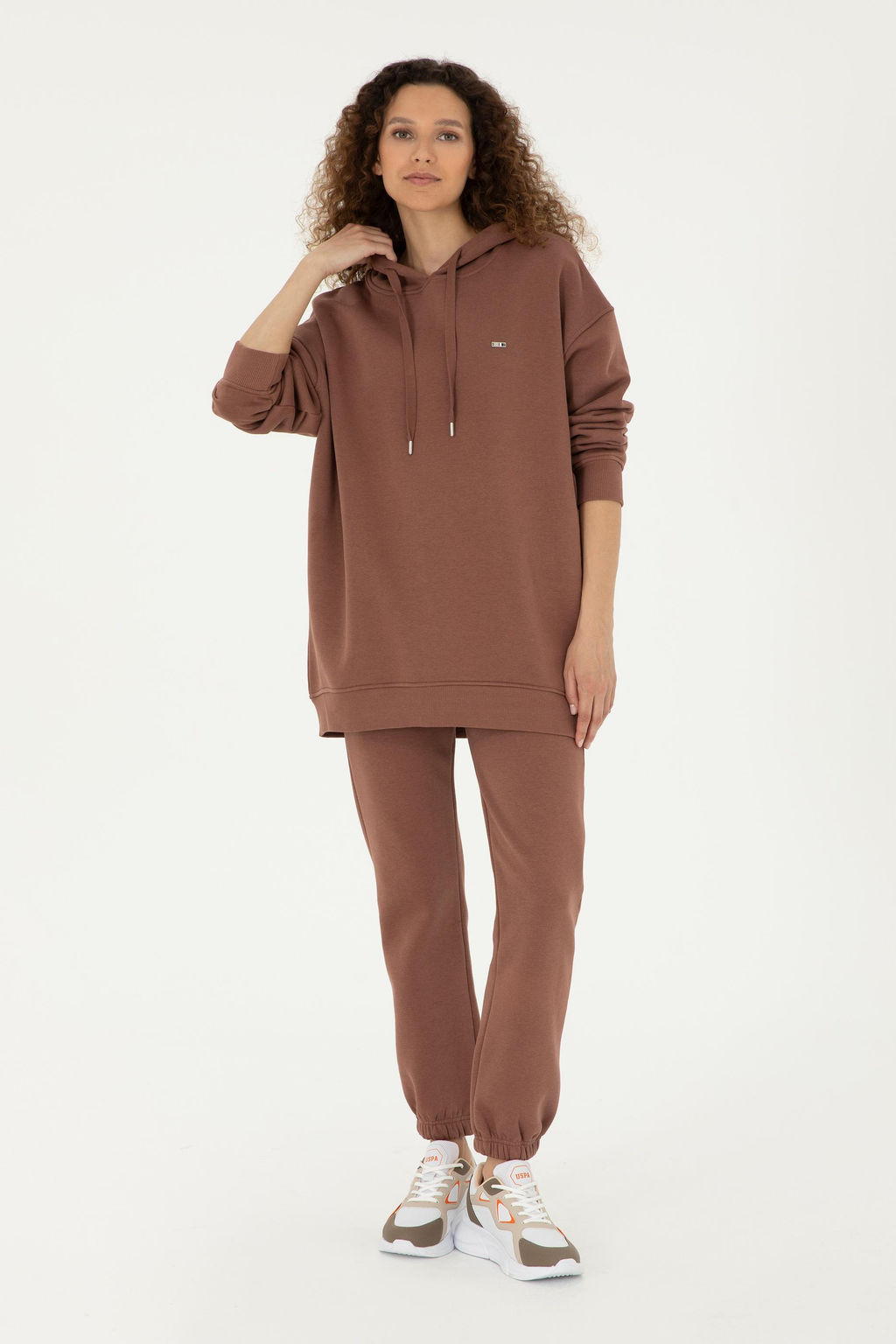 Женский свитшот светло-коричневого цвета - U.s. polo assn фото 4