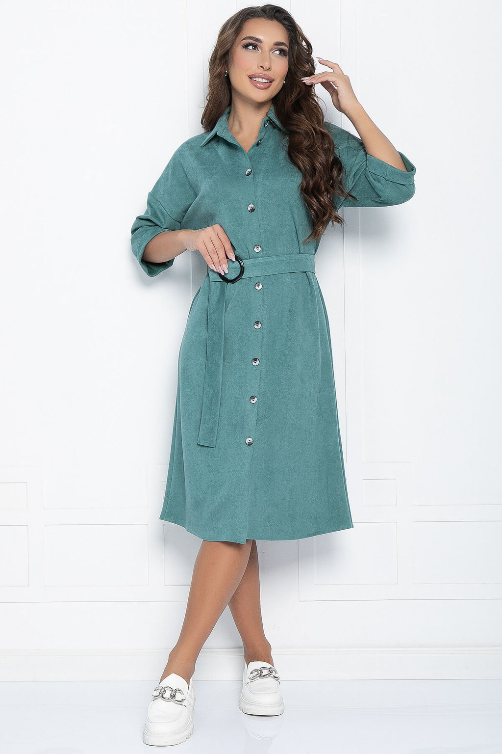 Платье Кэсси (зеленое) П10924 - Lt collection фото 10